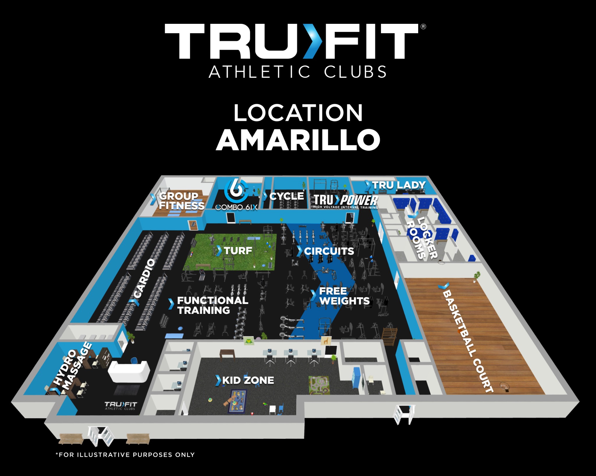 Tru Fit Athletic Club Amarillo Facebook ad: NEWEST Gym in Amarillo is NOW OPEN! Claim Your Low Rate NOW.