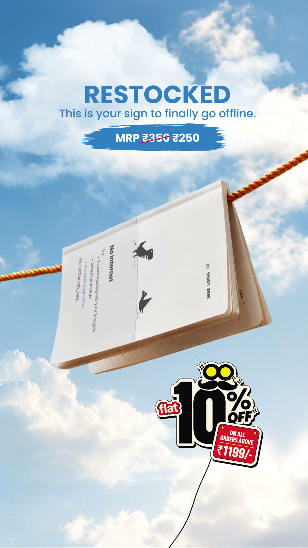 My.mooch Facebook ad: The Perfect Notebook for Travellers
