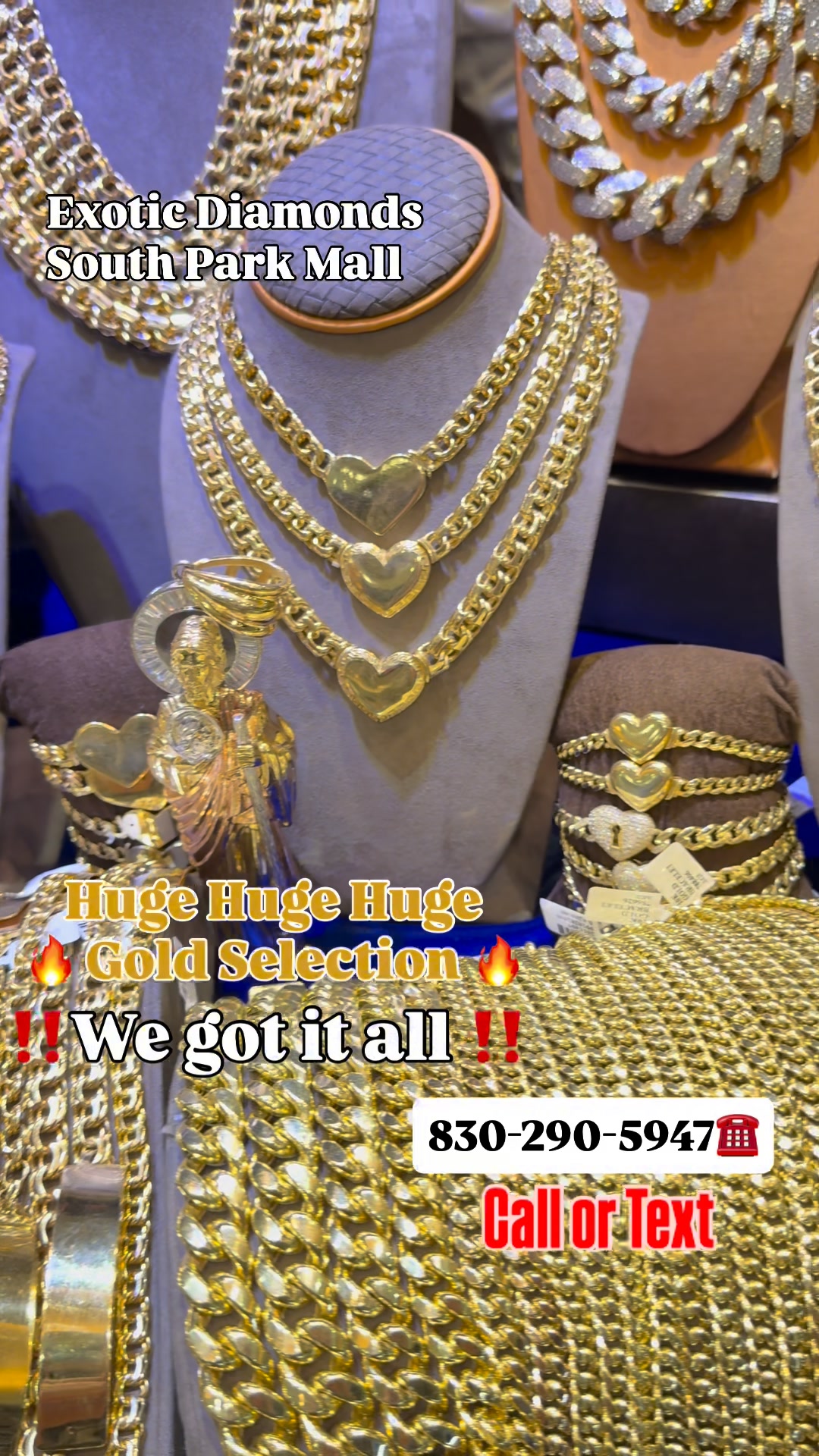 Exotic Diamonds Facebook ad: MASSIVE DEALS ON GOLD RIGHT NOW