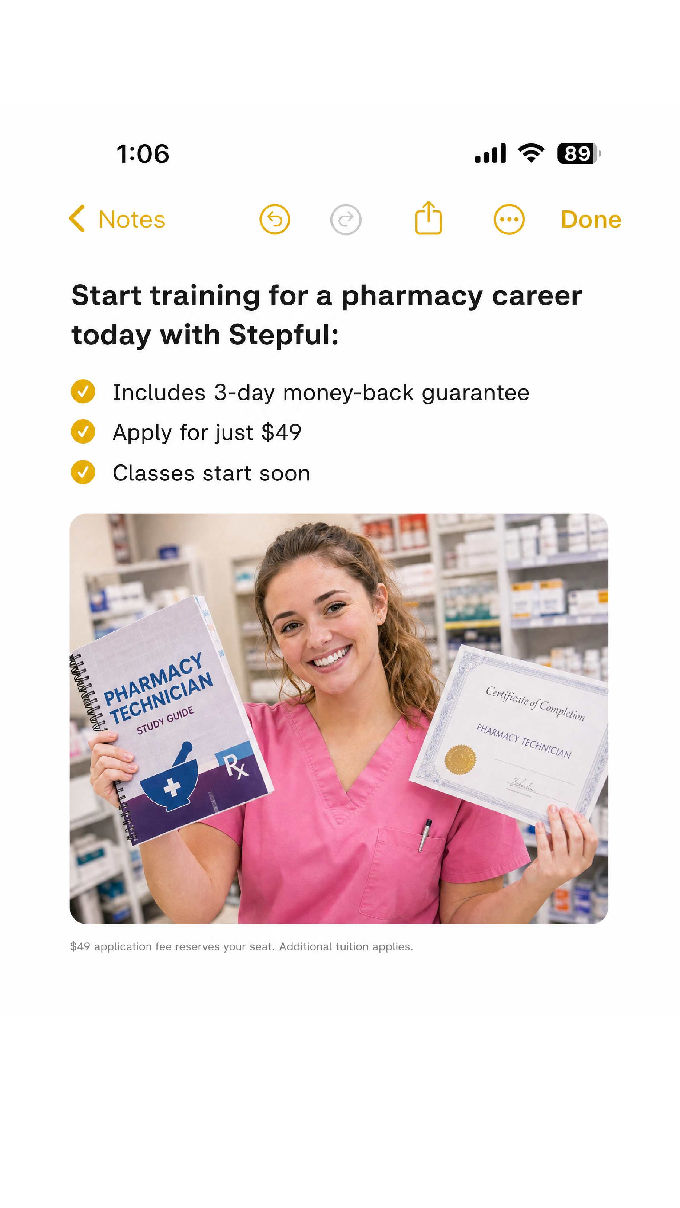 Stepful Facebook ad: Still Learning on the Job After a Year?