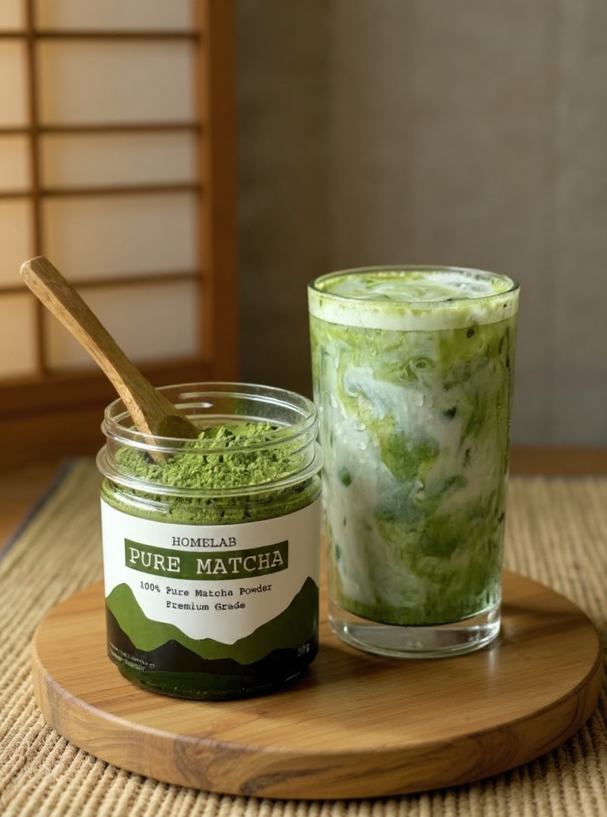 Homelab Facebook ad: Authentic Matcha 100%