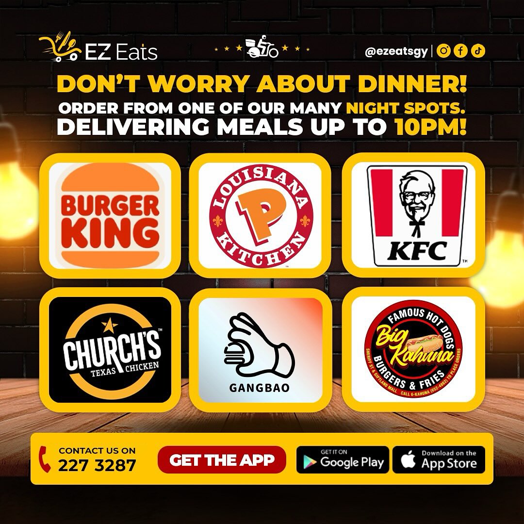 EZ EATS Facebook ad: Late-night bites made easy!