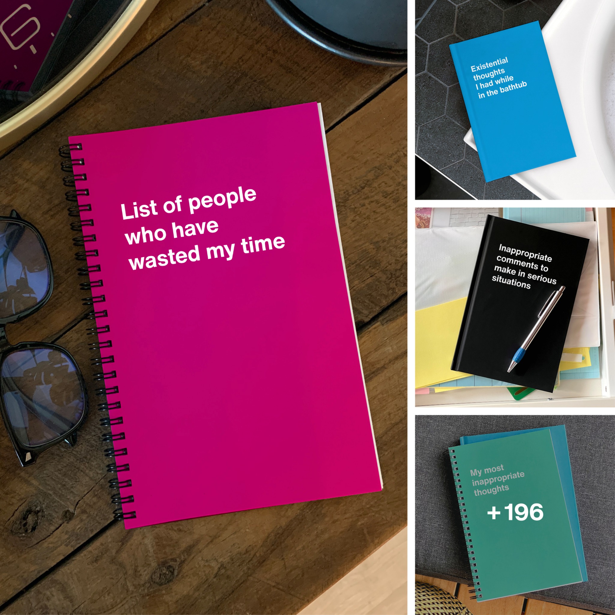 WTF Notebooks Facebook ad: Get 'Em Rolling On The Floor