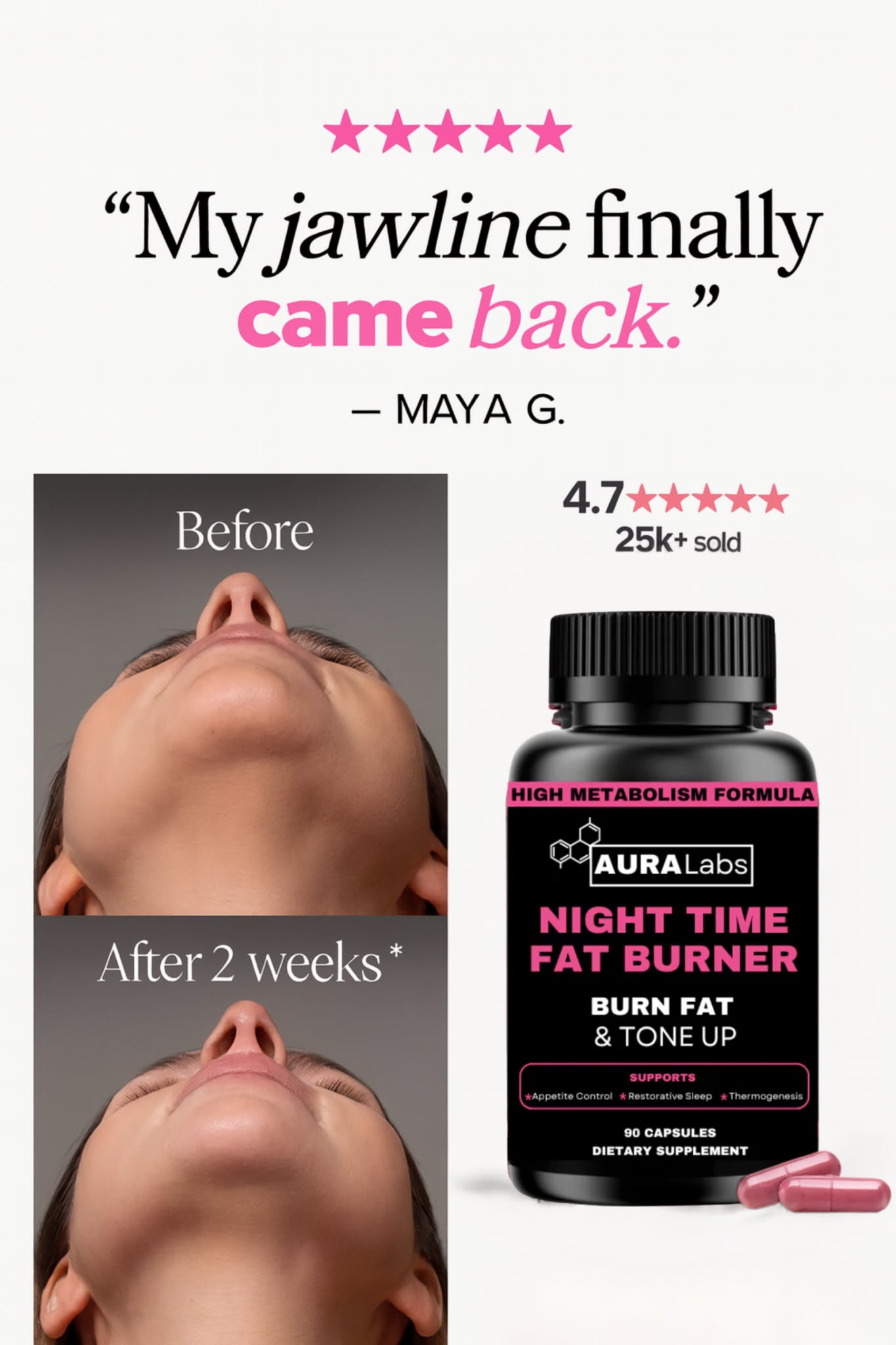 Zeus Labs Facebook ad: See a difference or Your Money back!