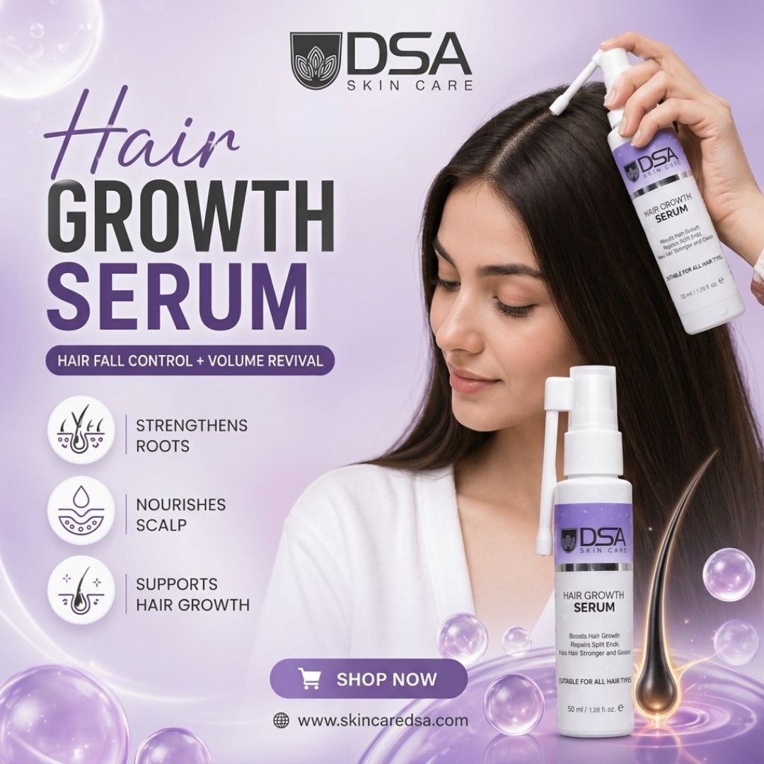DSA SkinCare Facebook ad: Stronger Roots, Fuller Hair