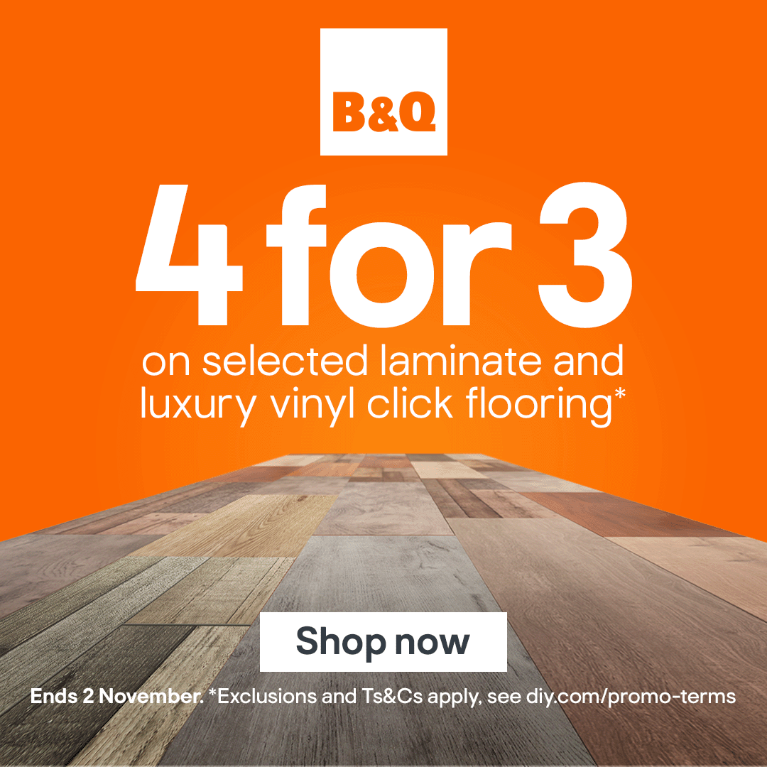 B&Q Facebook ad: Refresh your floors for less
