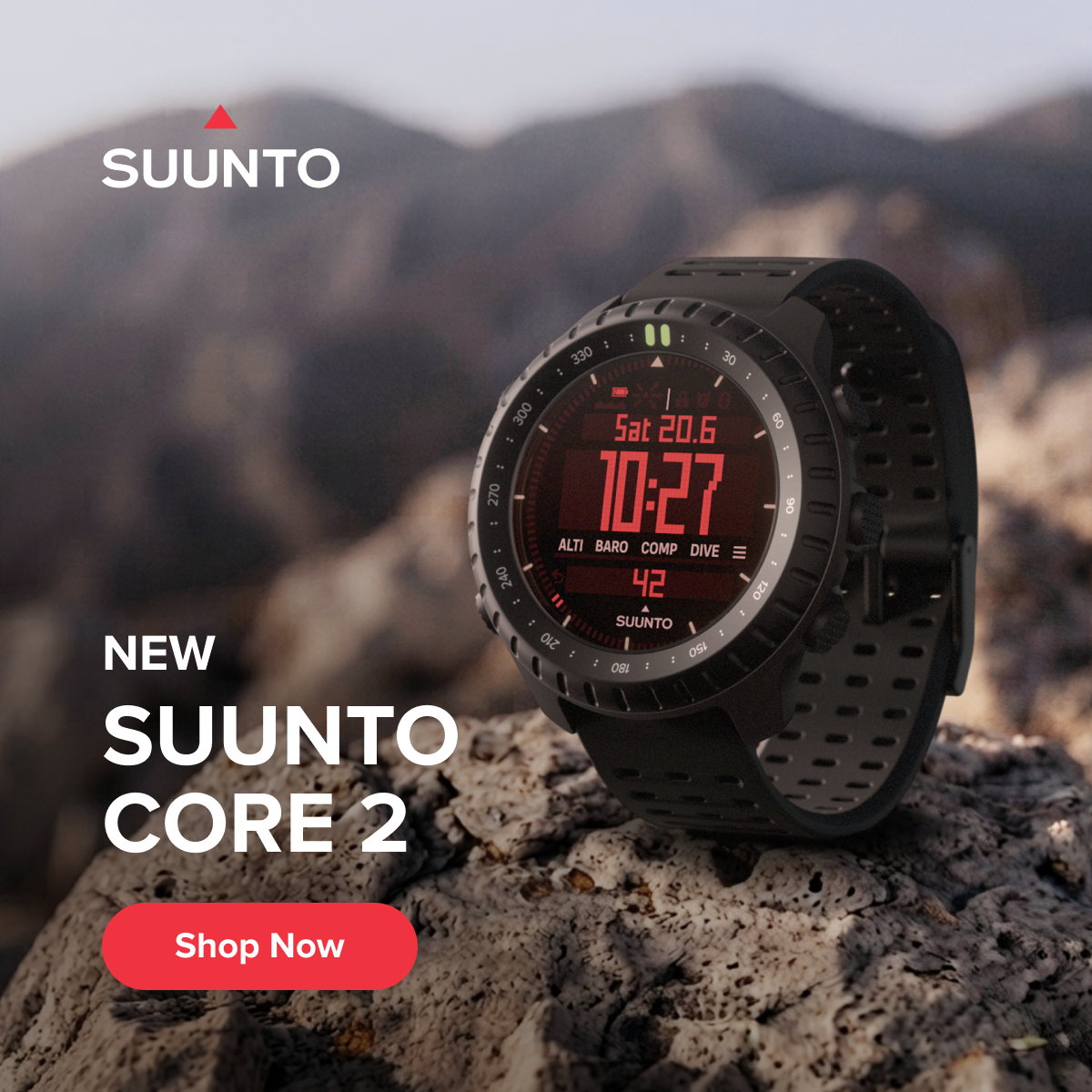 Suunto Facebook ad: New Suunto Core 2 Watch