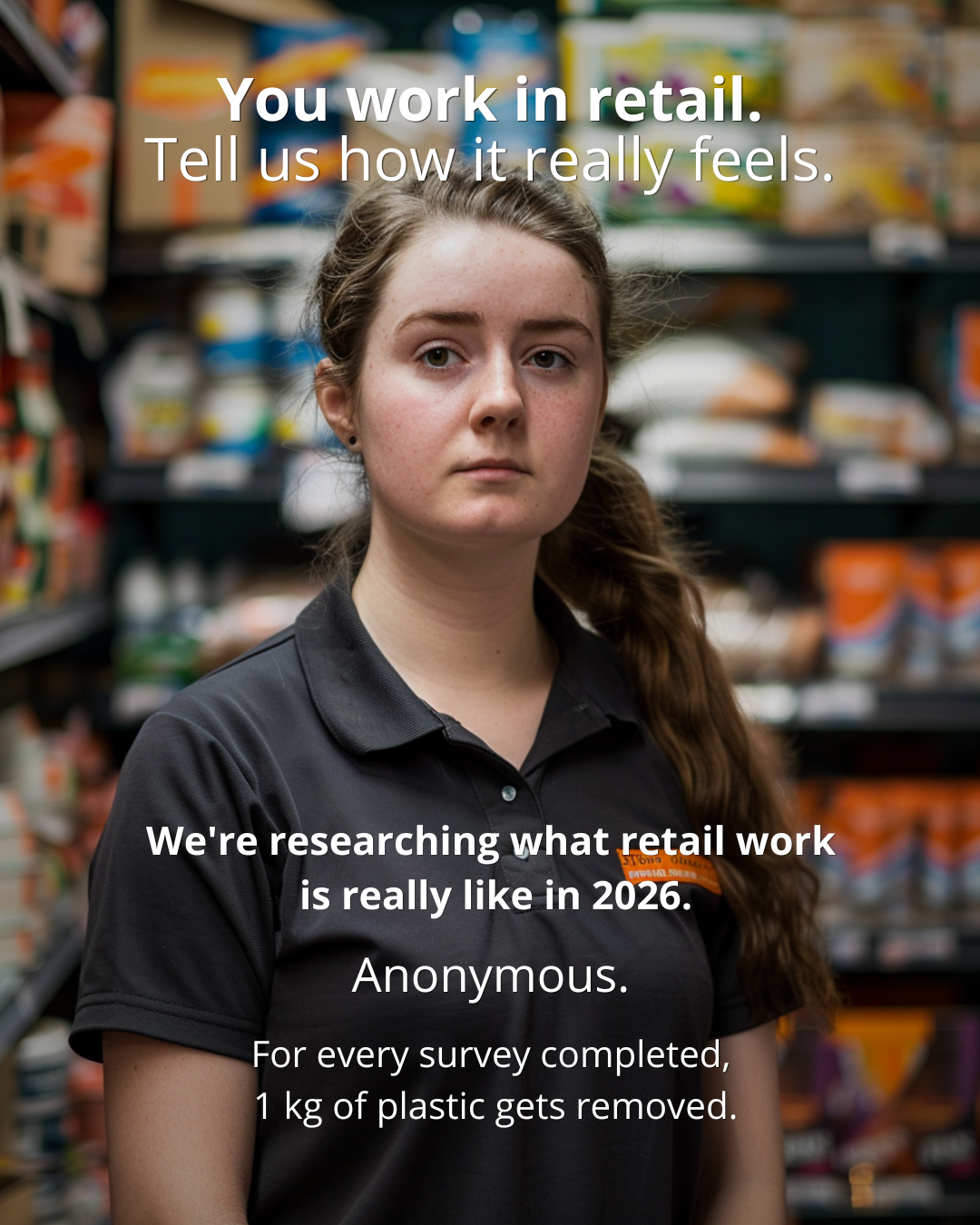 Retail Worker Research Facebook ad: Take the survey →