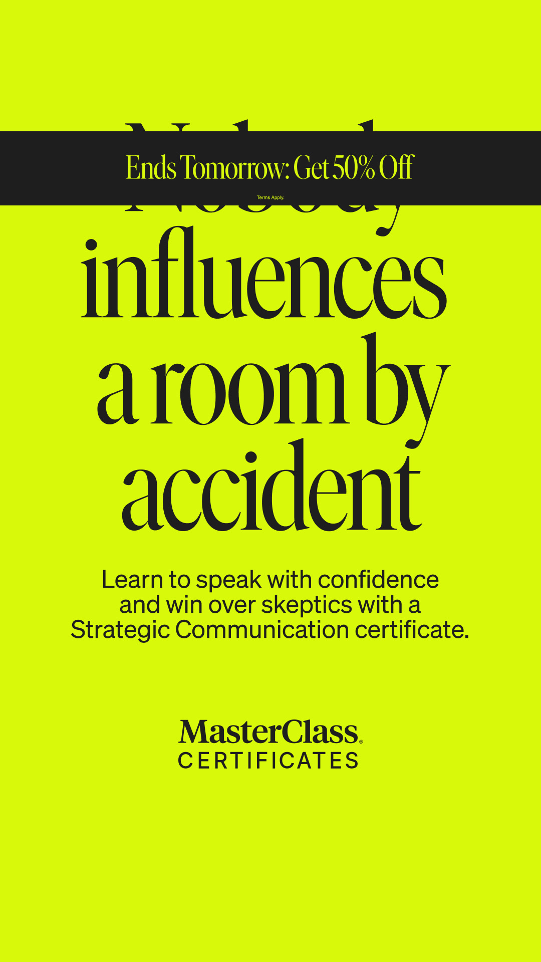 MasterClass Facebook ad