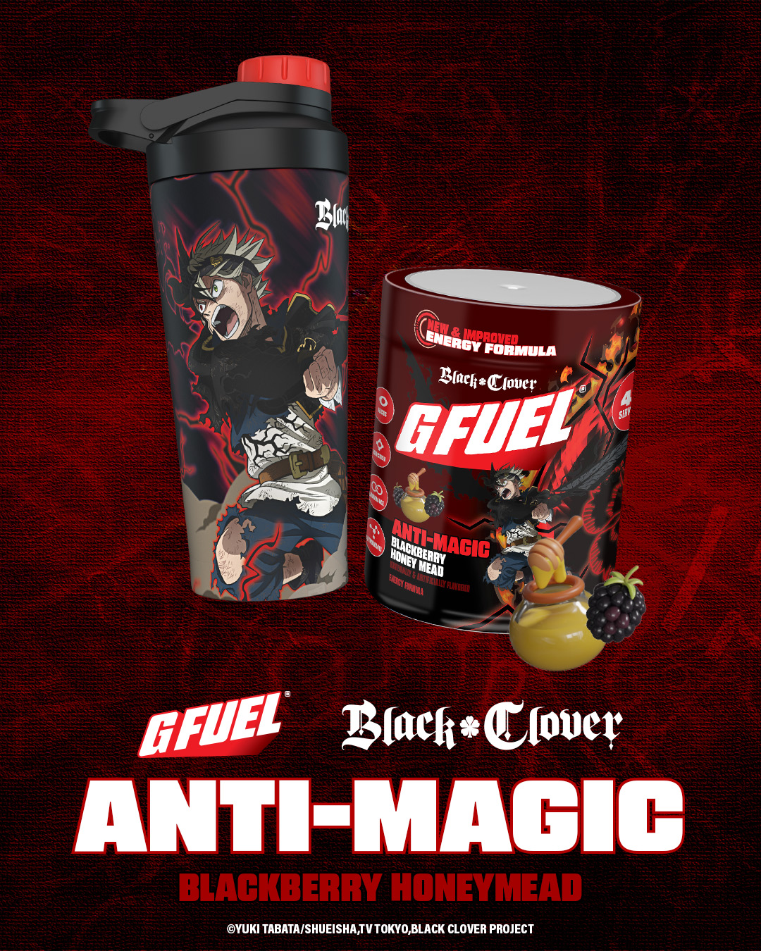 G FUEL Facebook ad: G FUEL x Black Clover