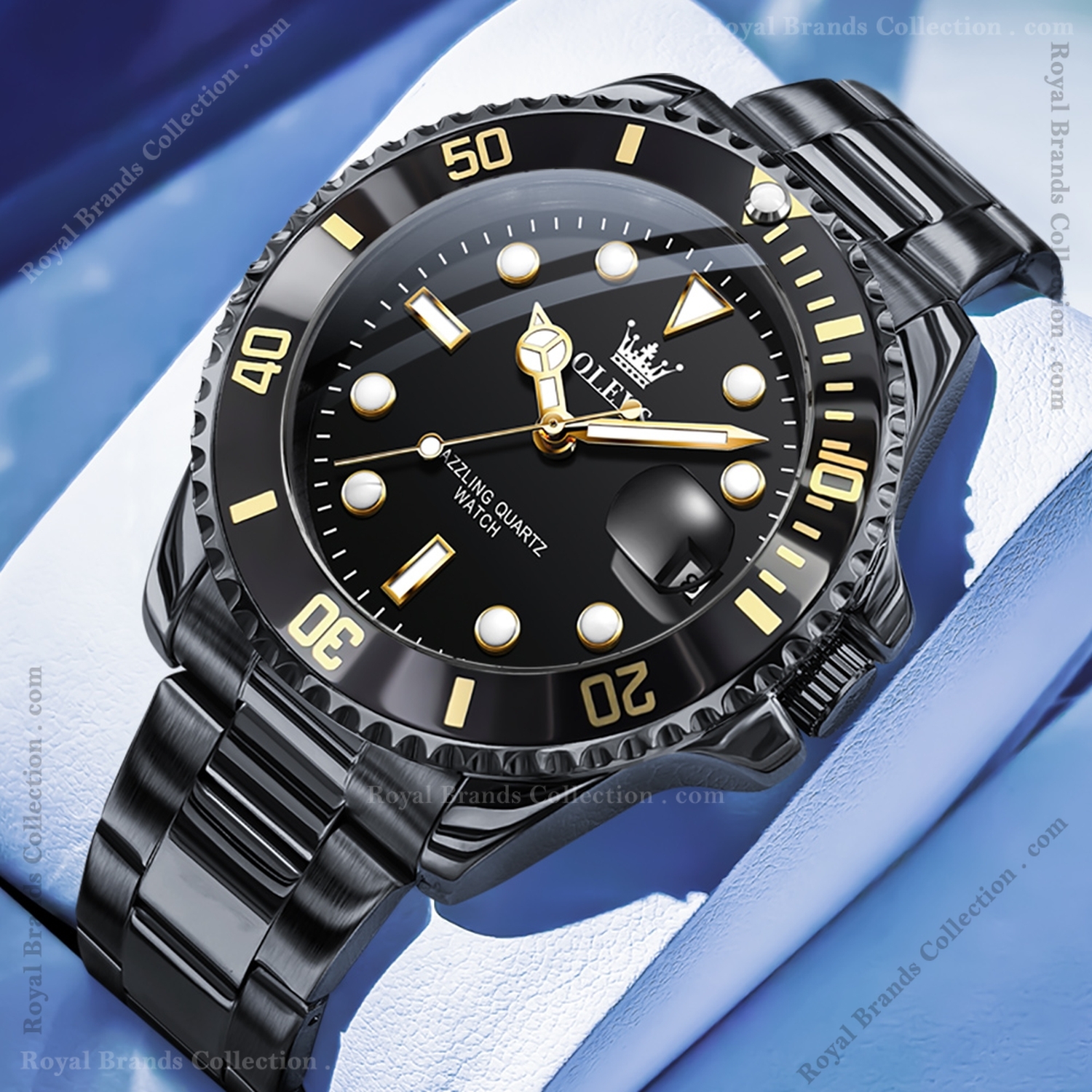 Royal brands collection Facebook ad: Most Selling Olevs Black Classic Watch
