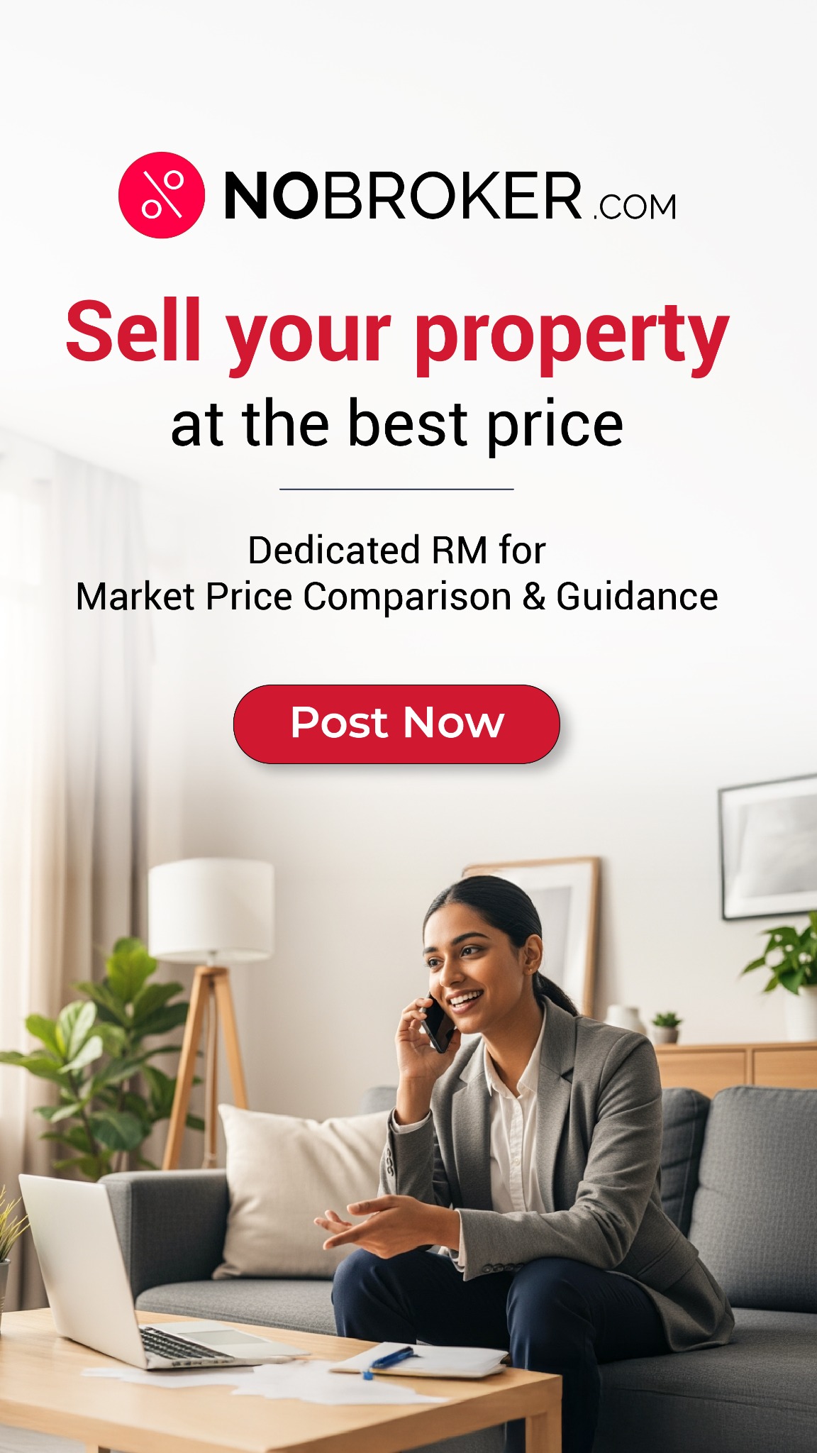 NoBroker For Property Owners Facebook ad