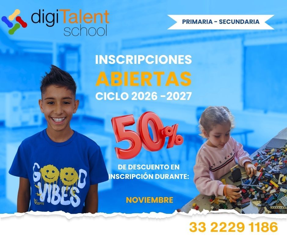 Digitalent School Facebook ad: 10% de descuento en inscripción