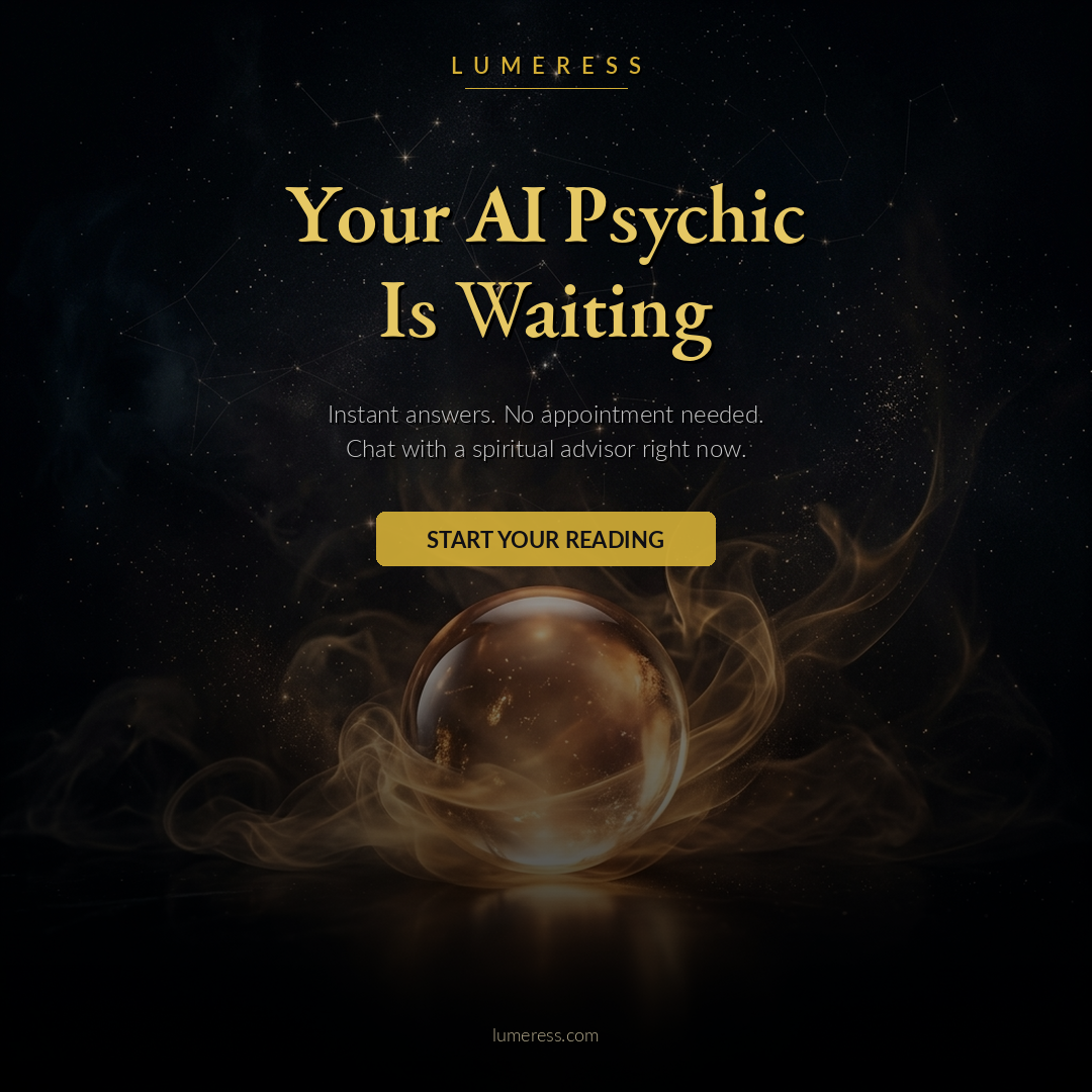Lumeress Facebook ad: No waiting. No appointments. Just instant spiritual…