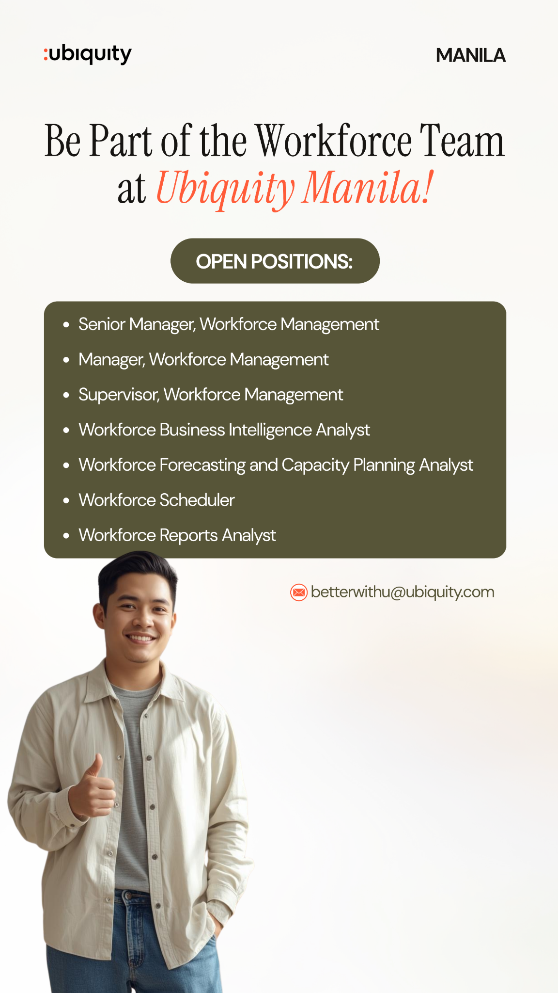 Ubiquity Careers Philippines Facebook ad