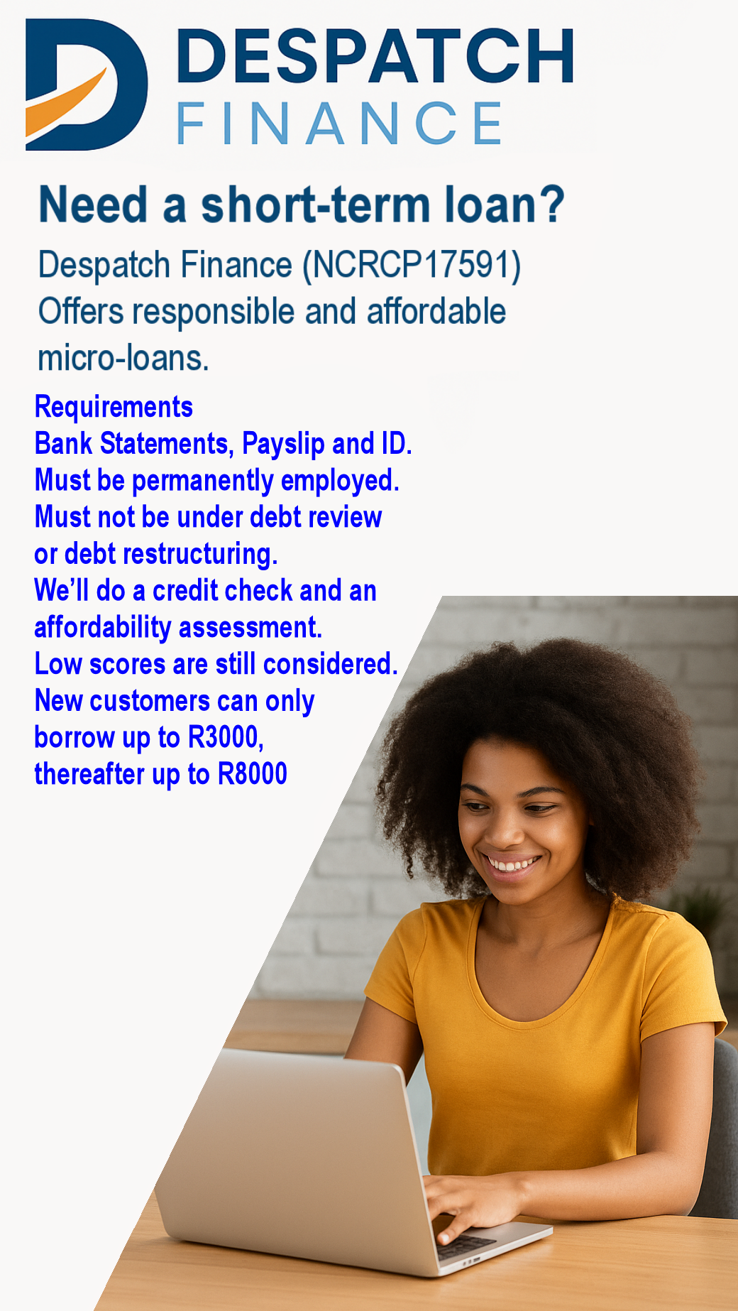Despatch Finance Facebook ad