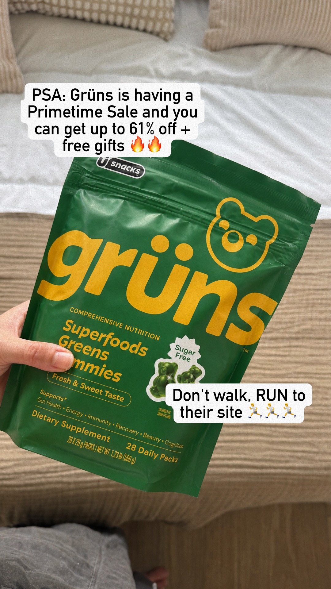 Grüns Facebook ad