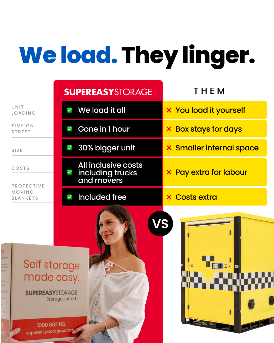 Super Easy Storage Facebook ad