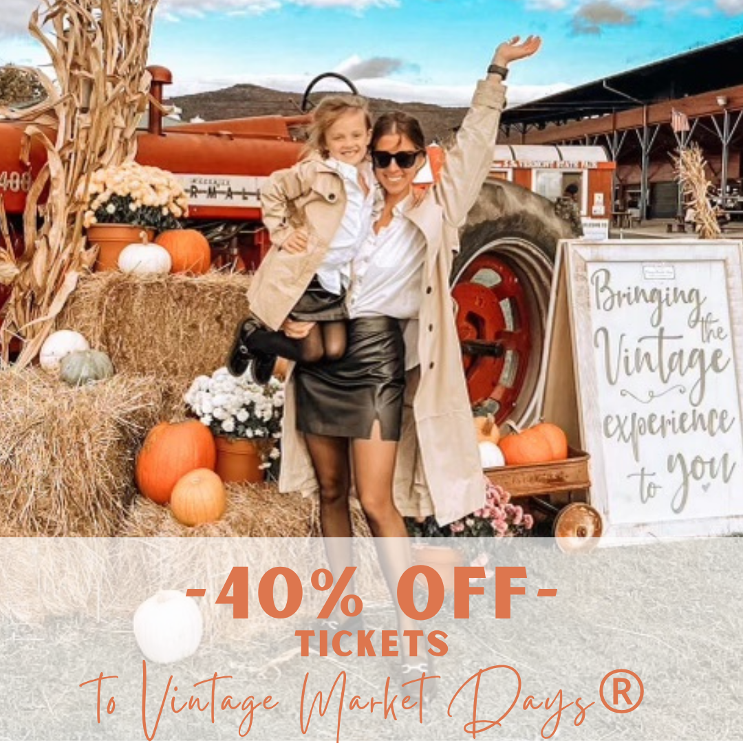 Vintage Market Days of Vermont Facebook ad: 40% OFF TICKETS!