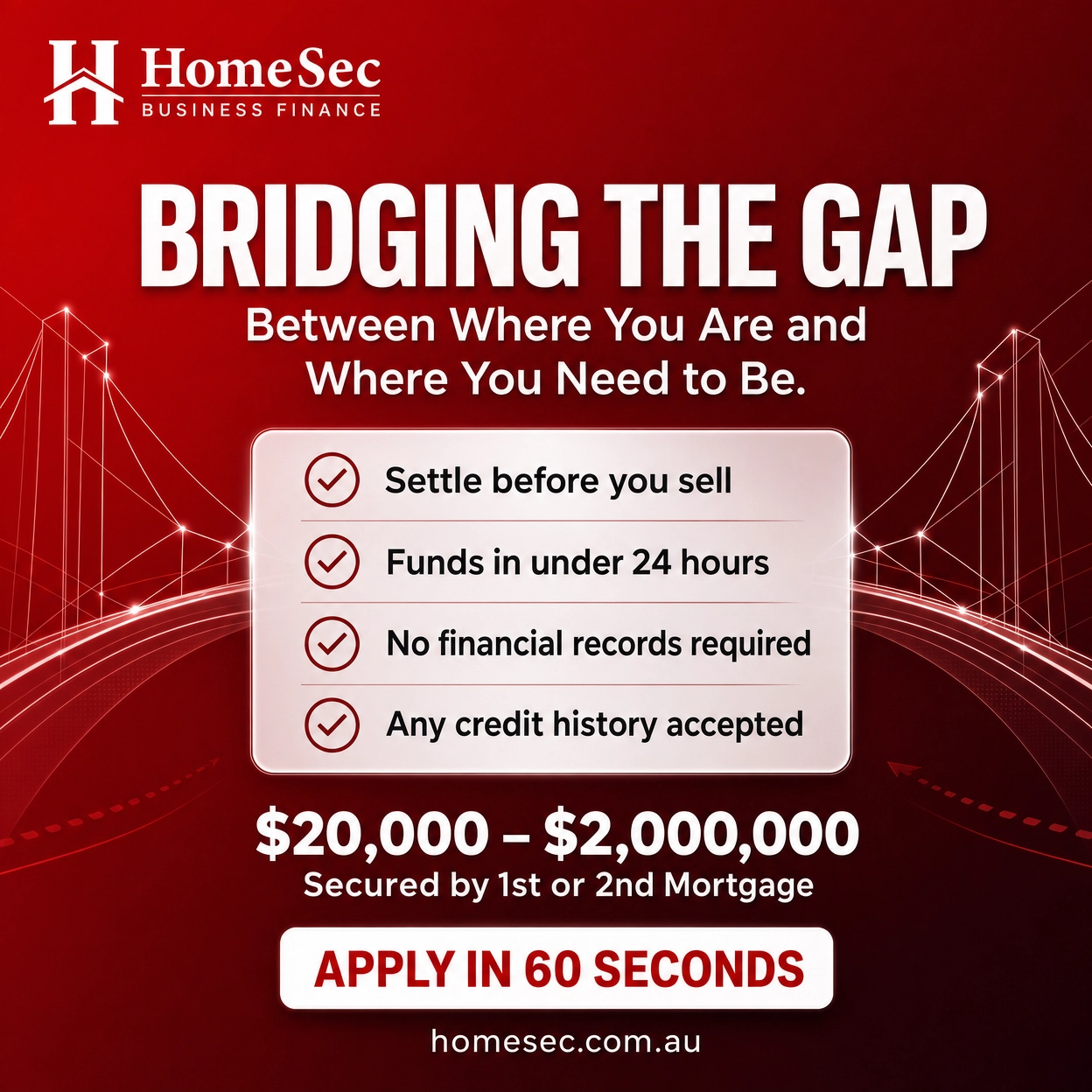 Homesec Business Finance Facebook ad