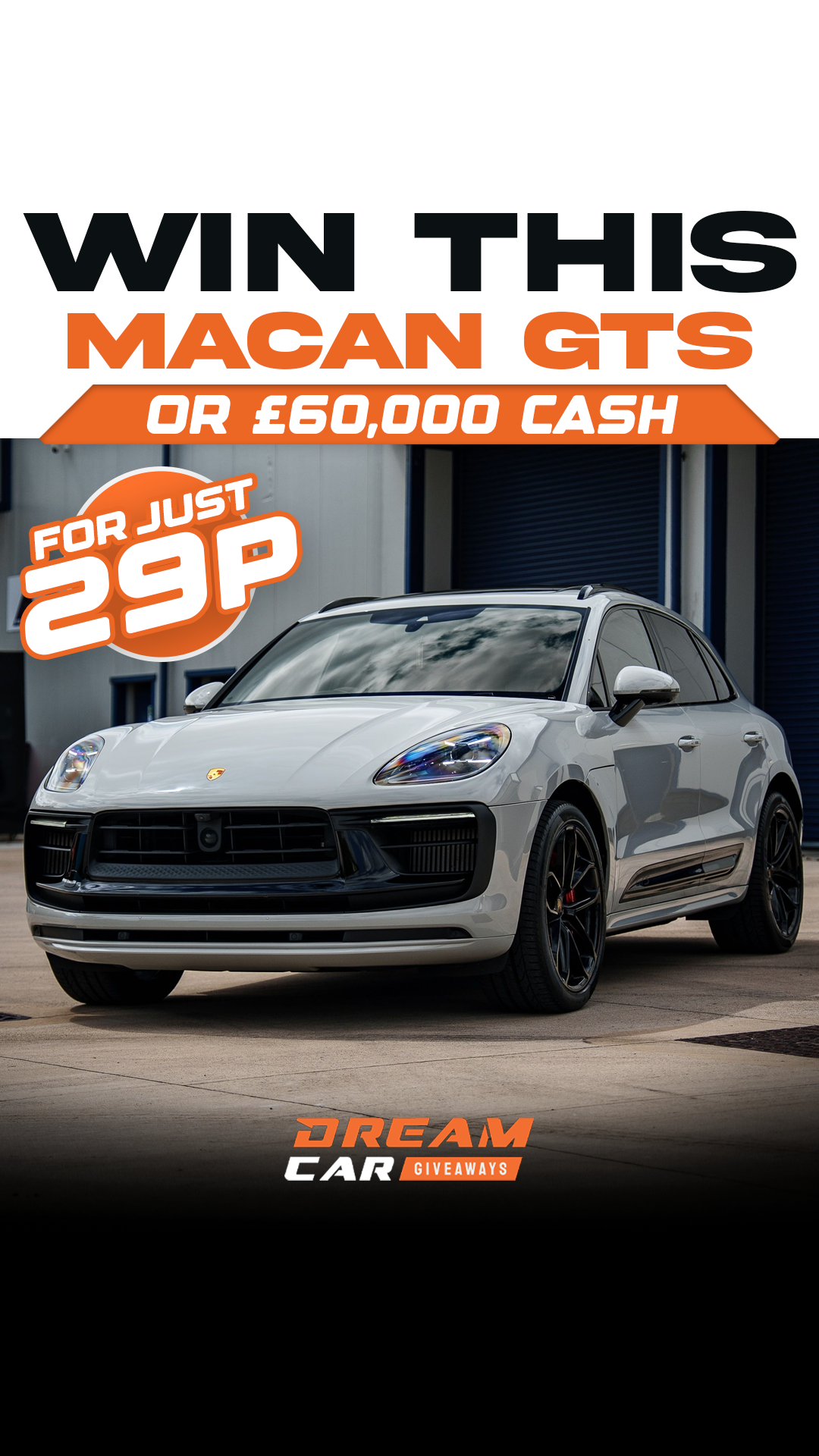 Dream Car Giveaways Facebook ad