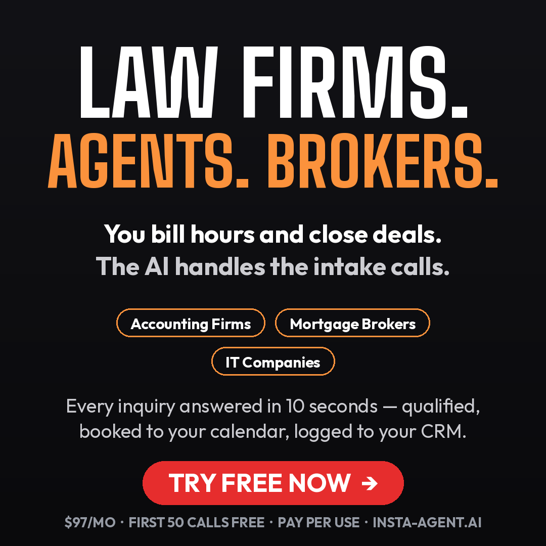 Insta-Agent Facebook ad: An AI That Calls & Books Your Clients