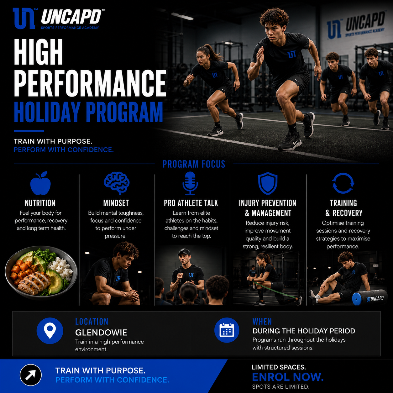 Uncapd Sports Performance Academy Facebook ad