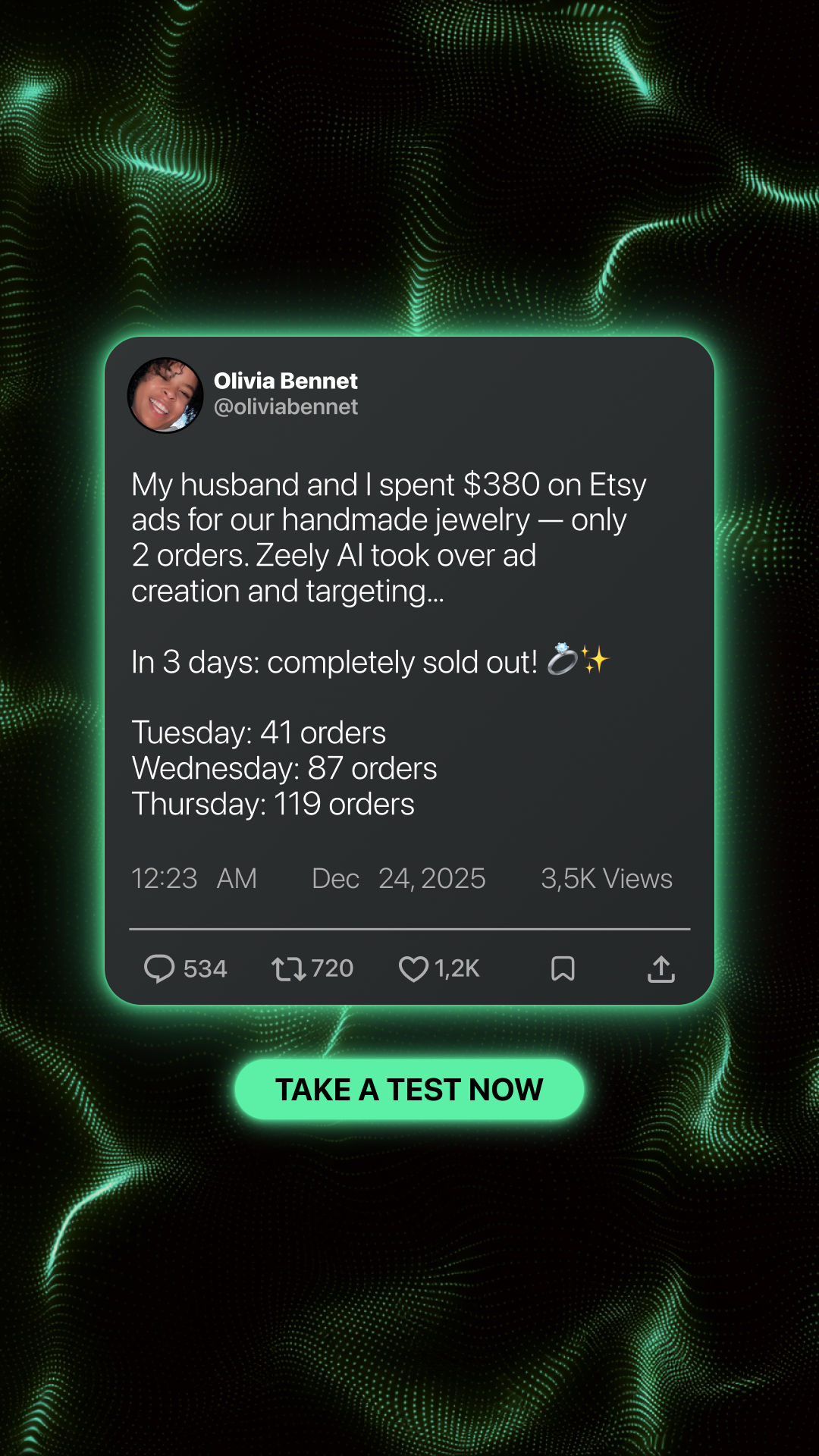 Zeely Facebook ad
