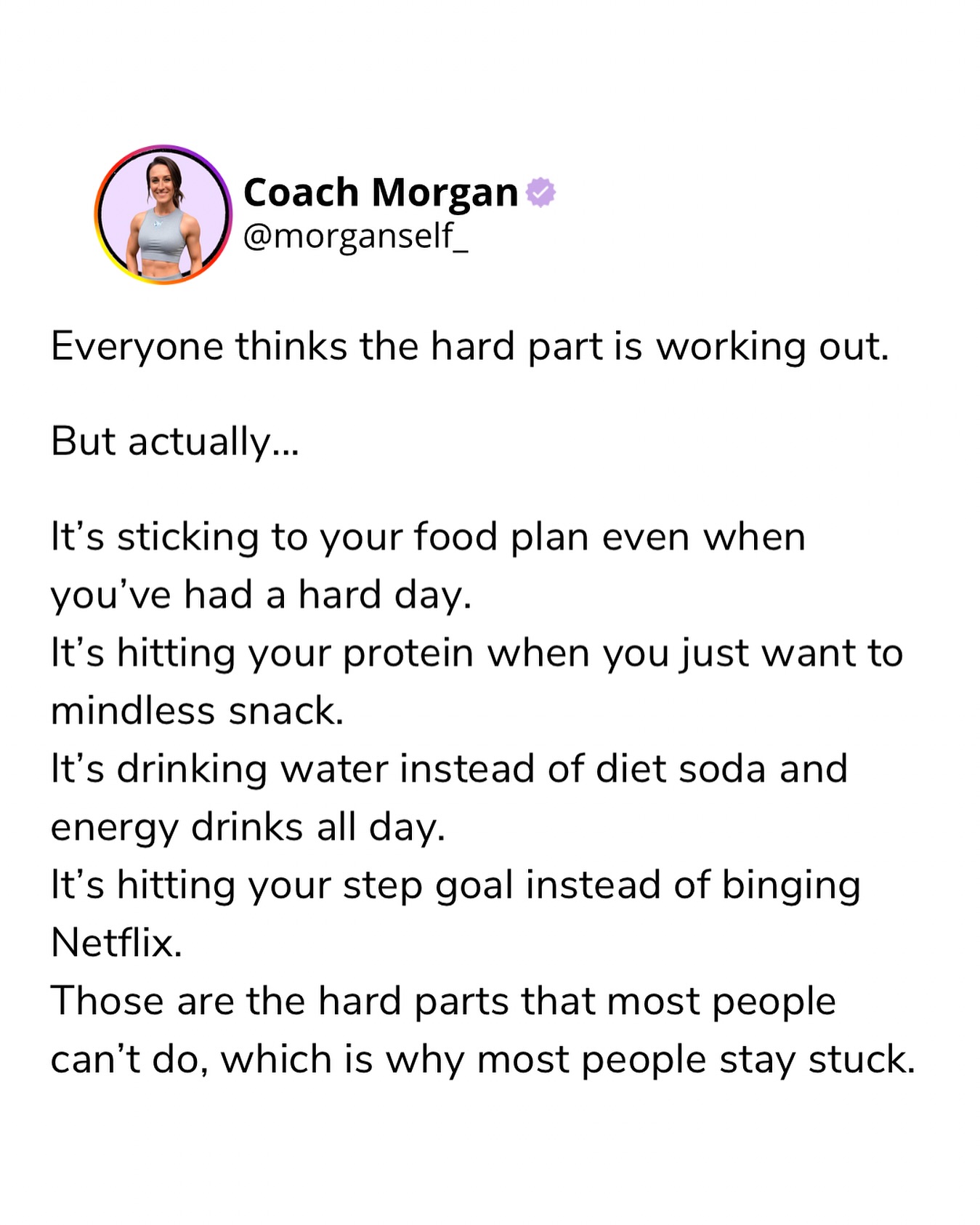 Coach Morgan Facebook ad