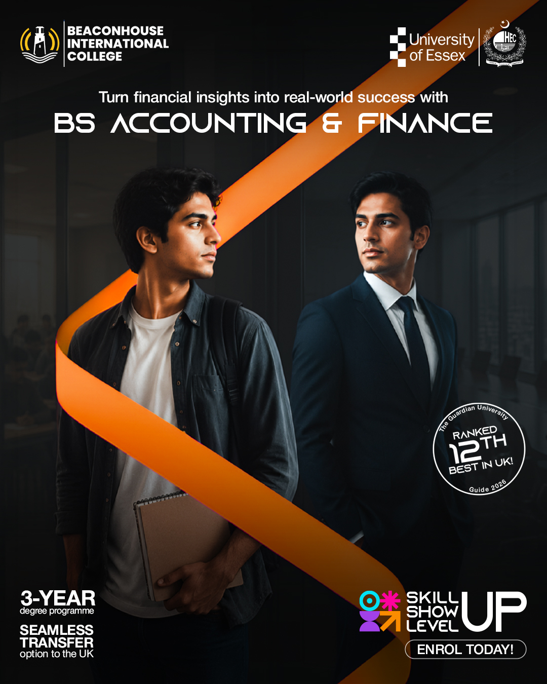 Beaconhouse International College Facebook ad: Your Finance Journey Starts Here.