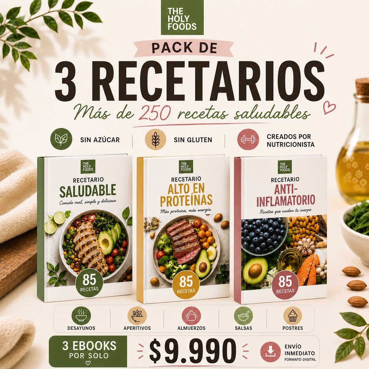 The Holy Foods Facebook ad: PROMO ESPECIAL