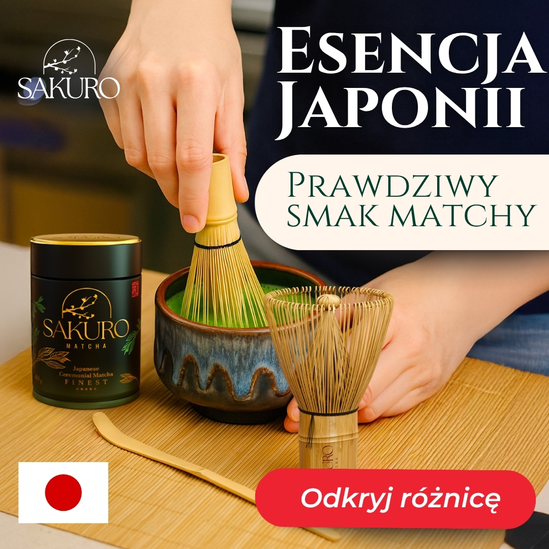 Sakuro Matcha Facebook ad: Czysta moc z Japonii + 3 DODATKI w cenie! ��