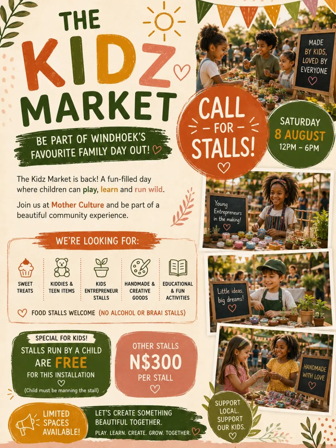 The Kidz Market Facebook ad
