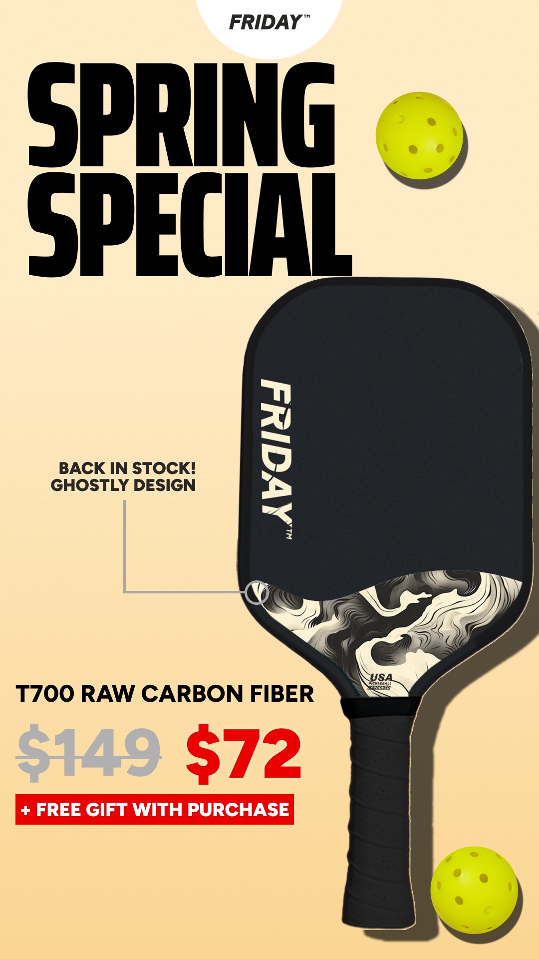 Friday Pickleball Facebook ad