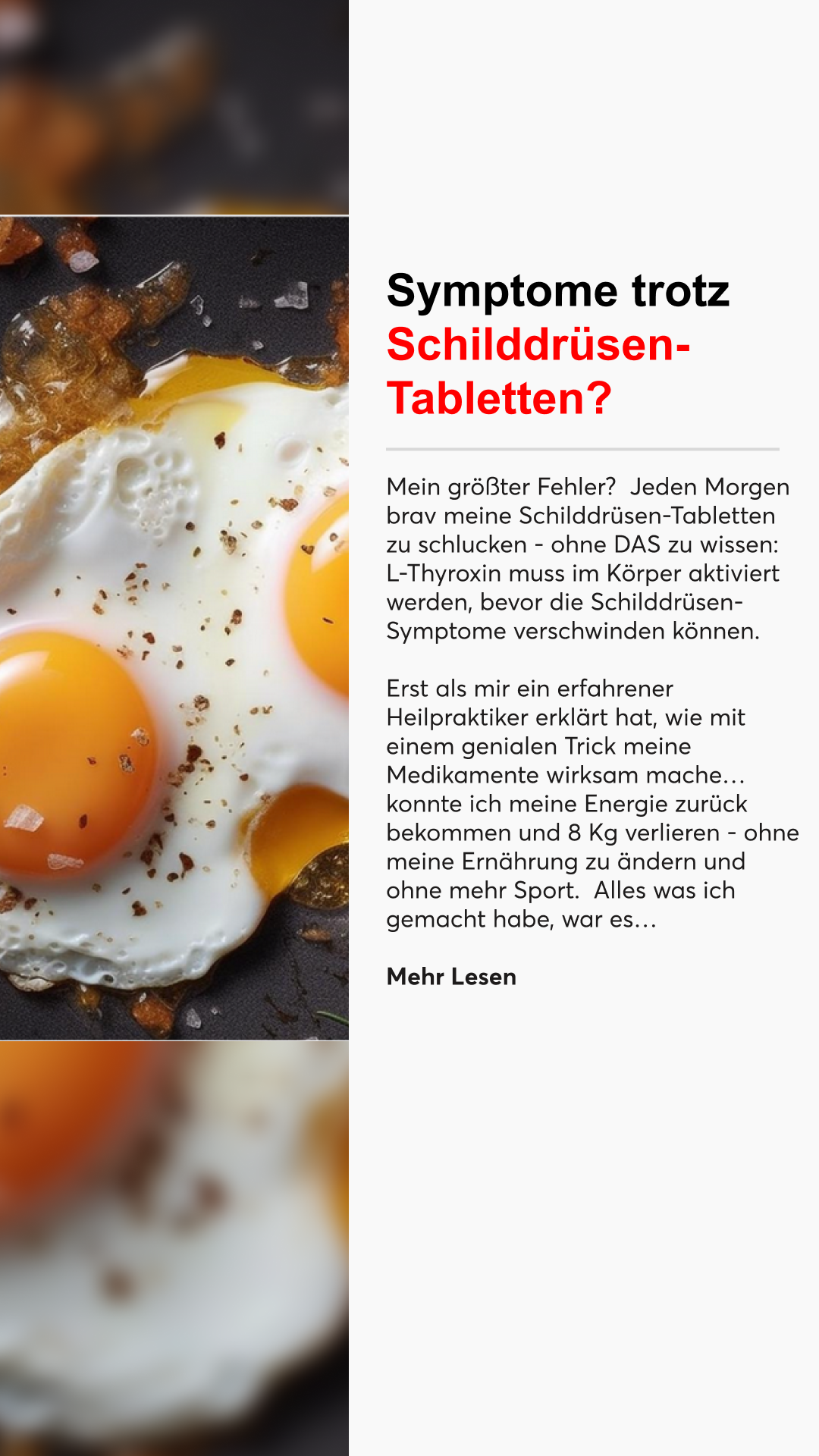 Mission Schilddrüse Facebook ad