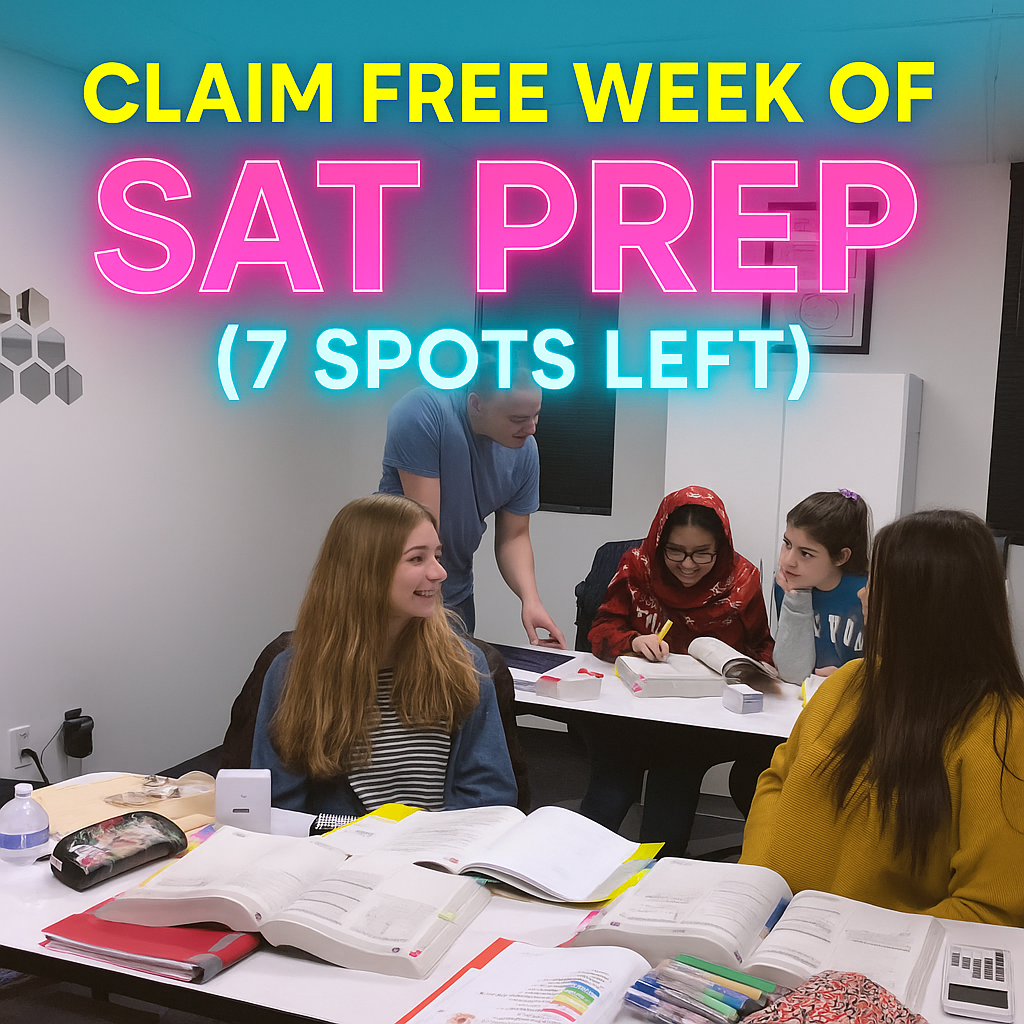Zara Tutoring Facebook ad: 2 FREE Weeks of SAT Prep (7 Spots Left)