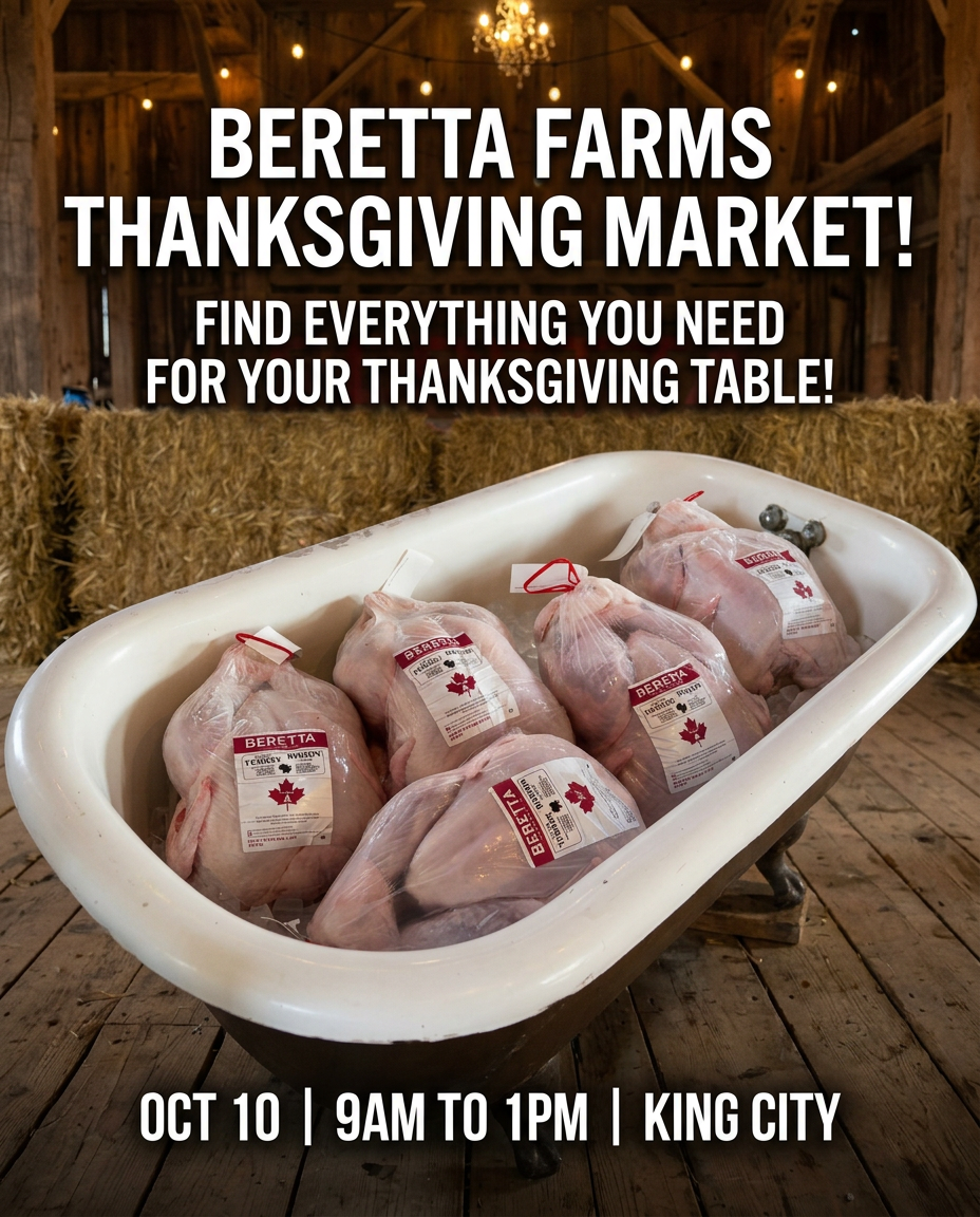 Beretta Farms Facebook ad: Join Us For Our Thanksgiving Market
