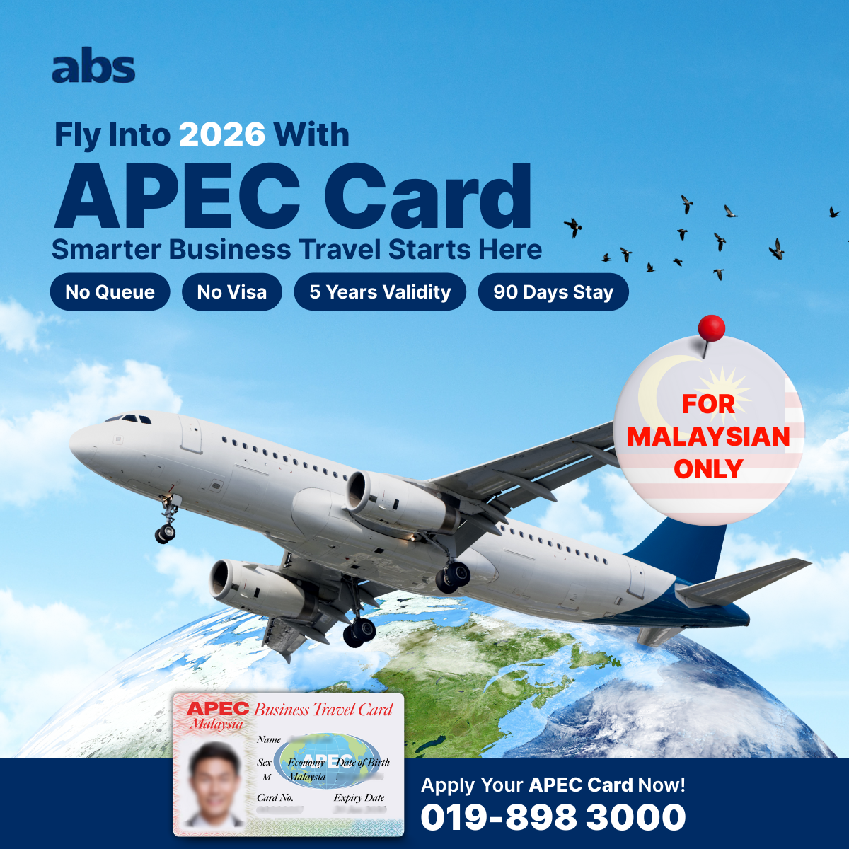 APEC Business Travel Card Facebook ad: Contact Us Now