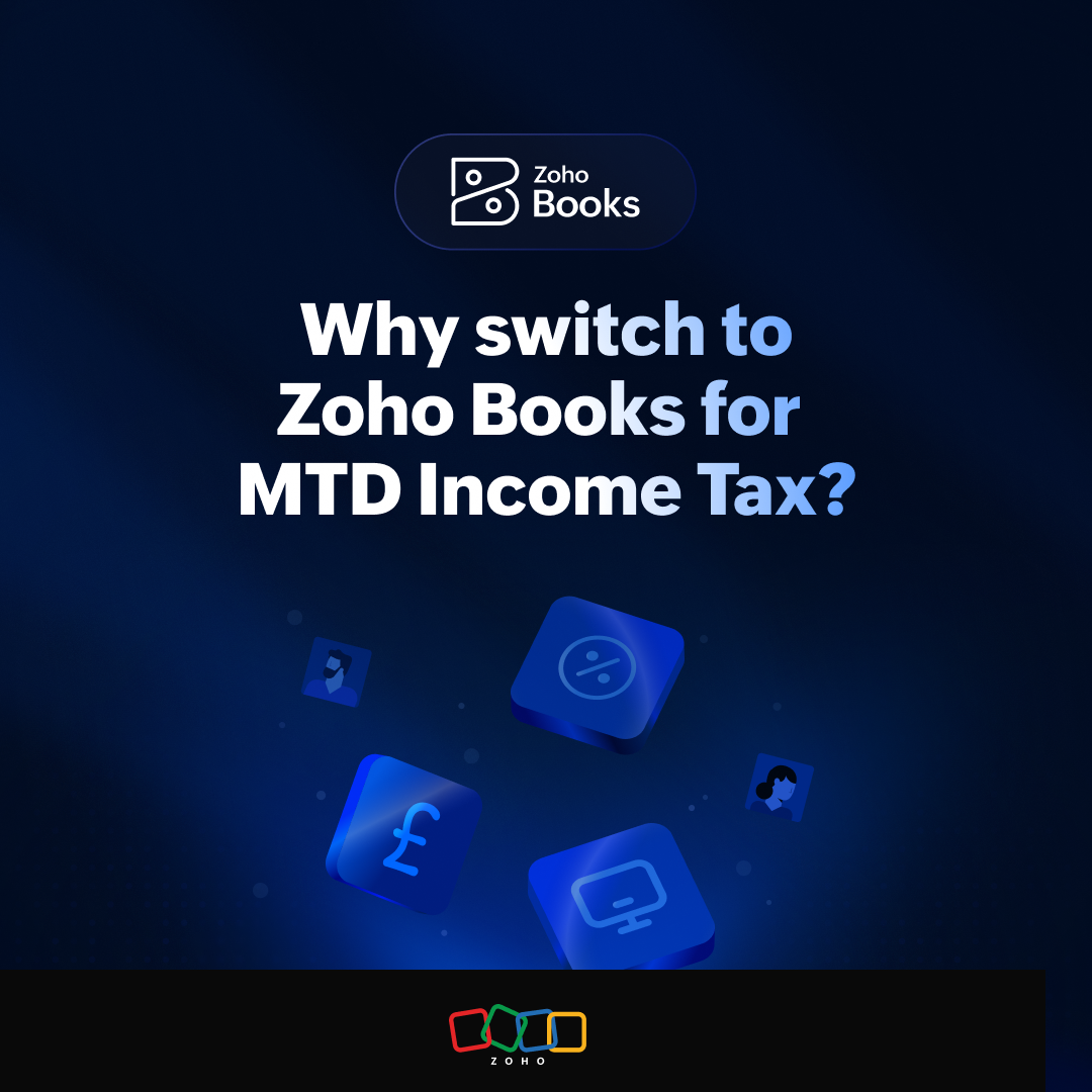 Zoho Books Facebook ad