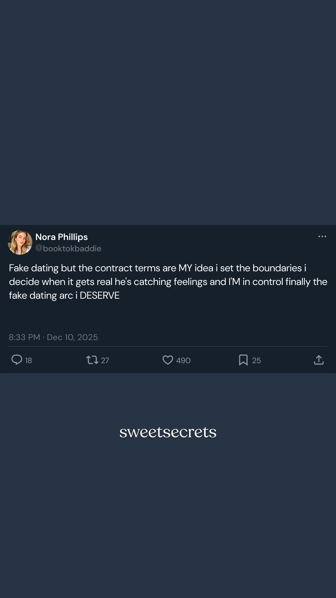 Sweetsecrets Facebook ad