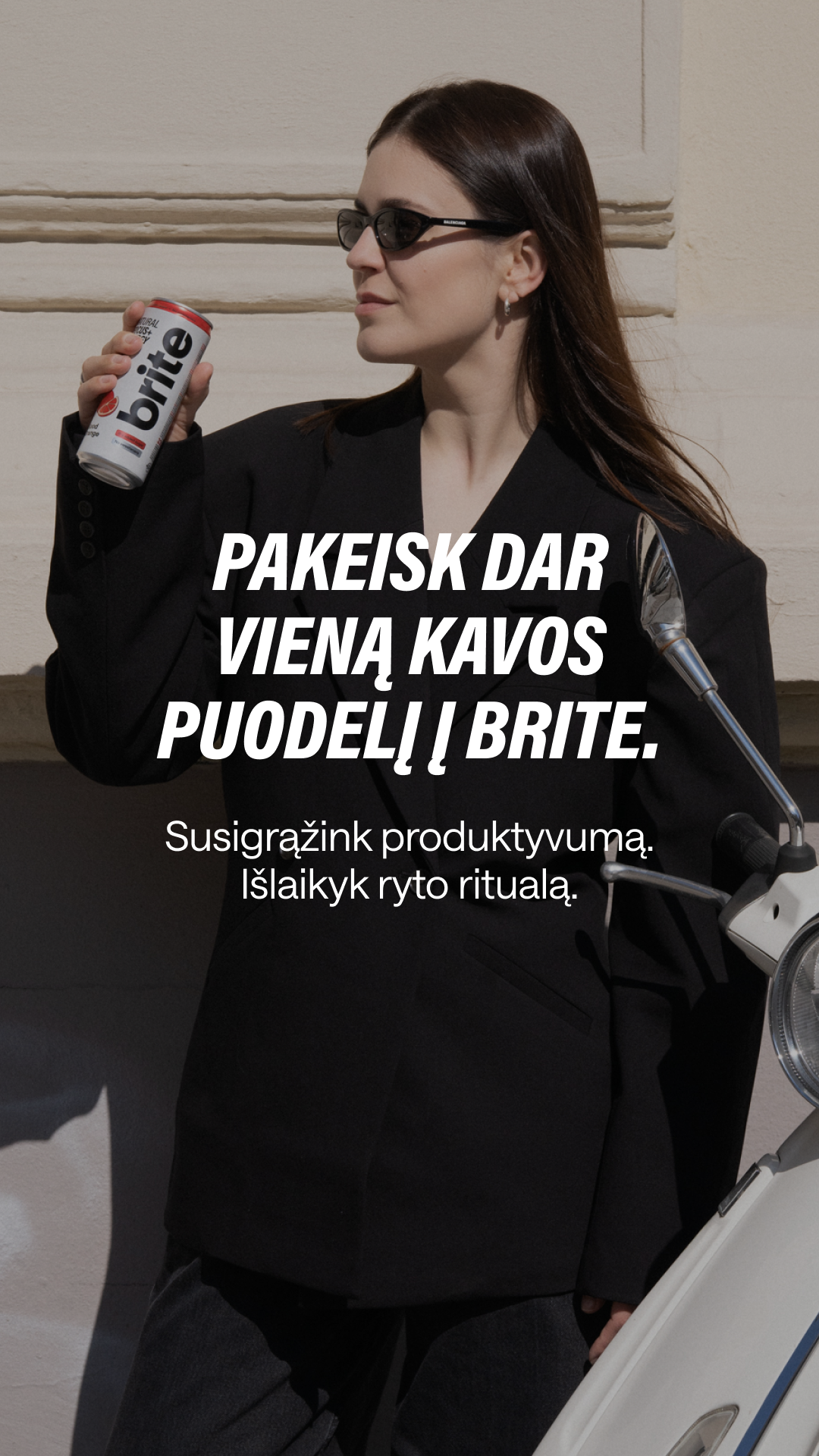 Brite Facebook ad: Geriau nei kava. Sveikiau nei energiniai.
