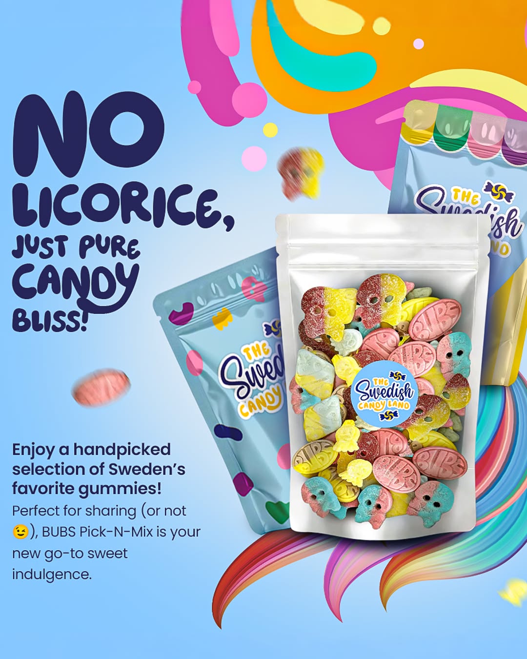 Swedish Candy Land Facebook ad