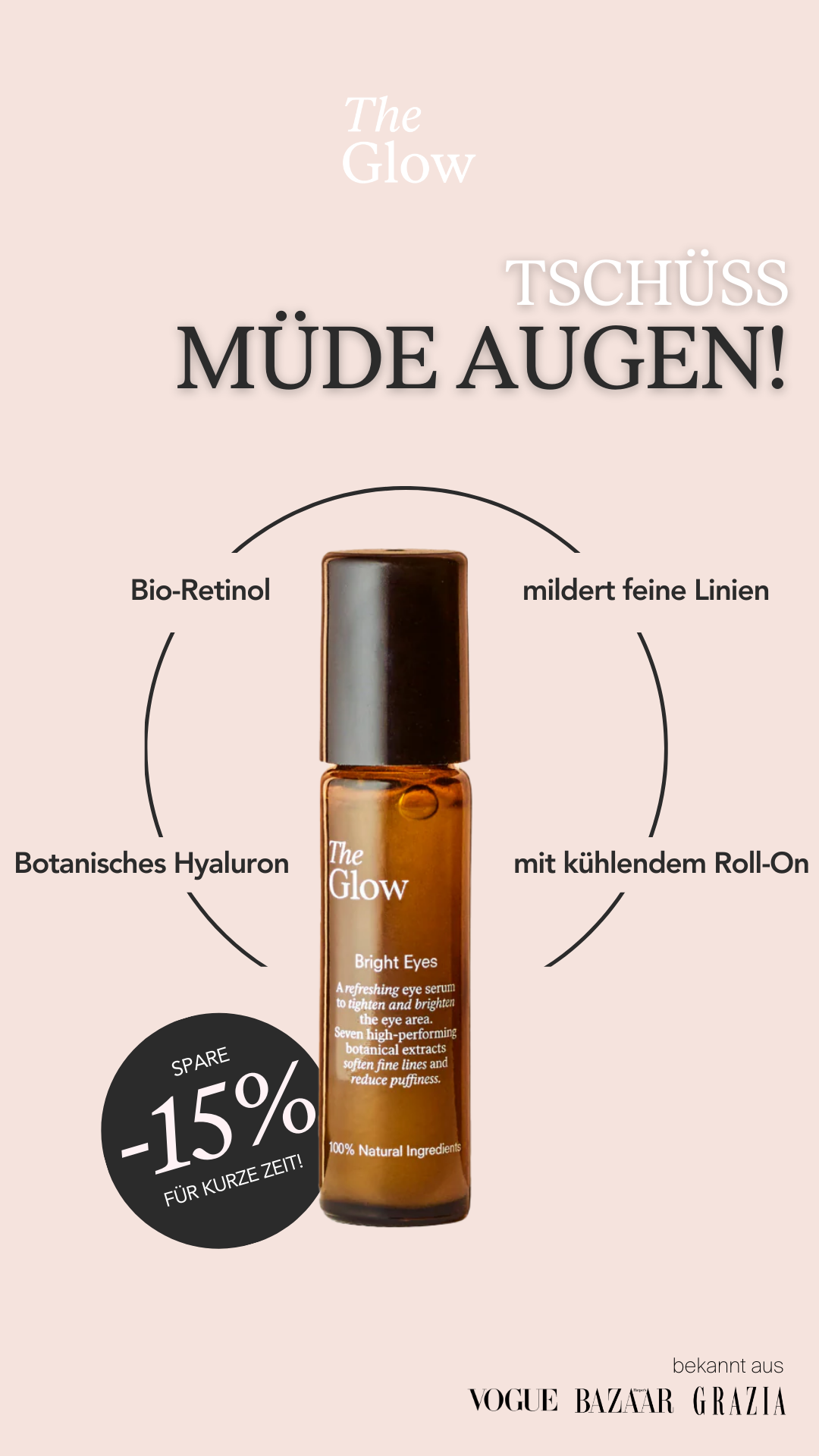 The Glow - Organic Skincare Facebook ad from Mar 13, 2026