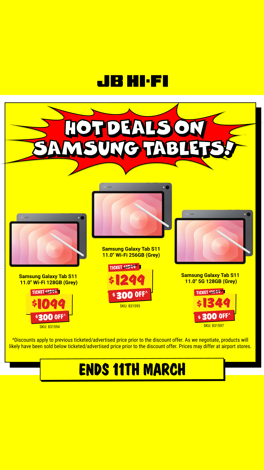 JB Hi-Fi Facebook ad