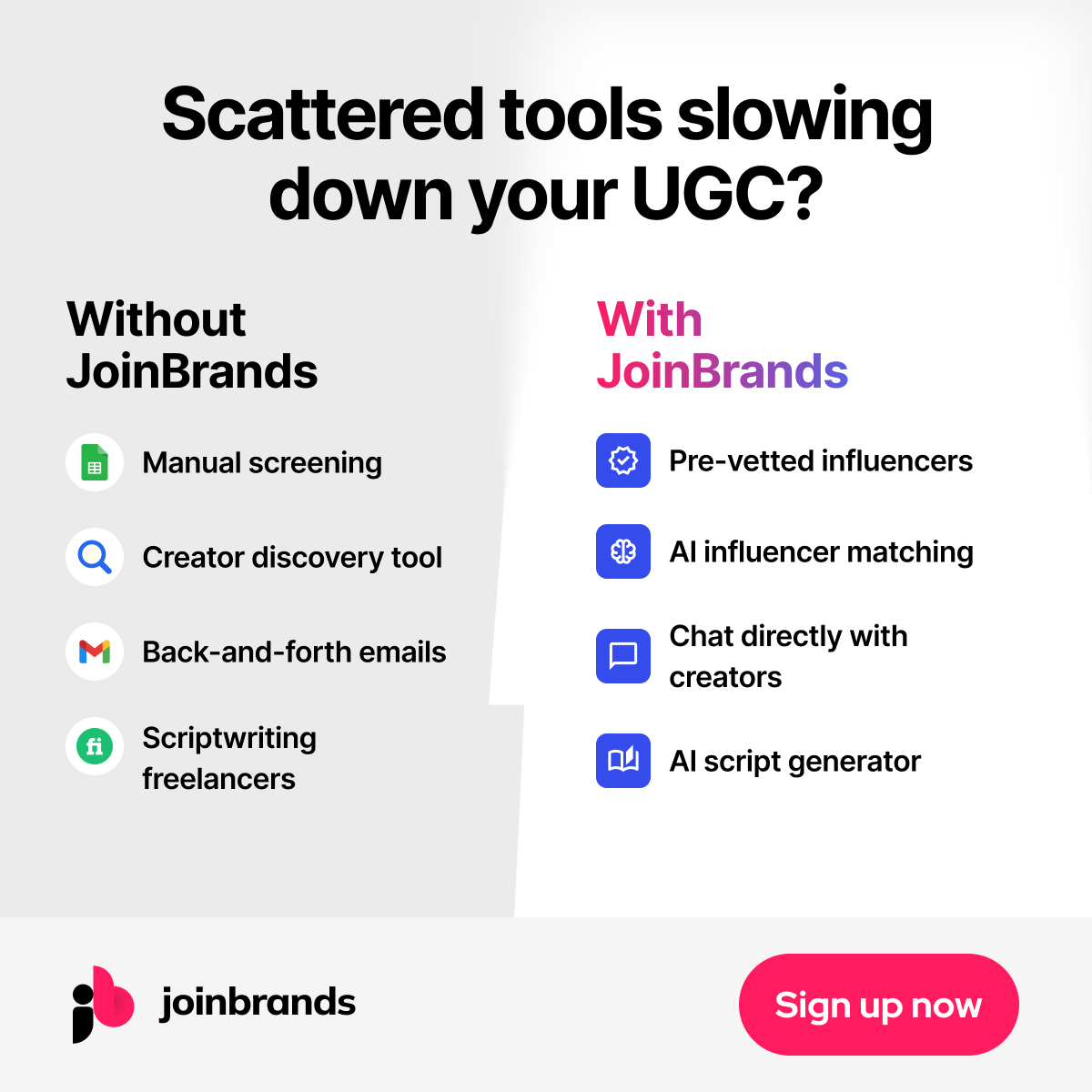 JoinBrands Facebook ad