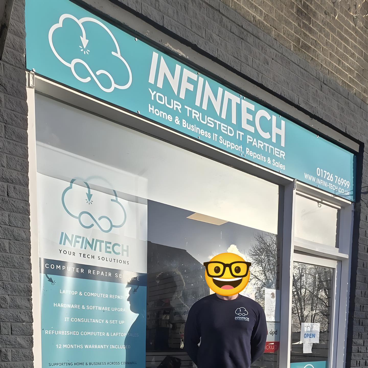 INFINITECH Facebook ad: Contact InfiniTech | IT Support & Solutions in Cornwall