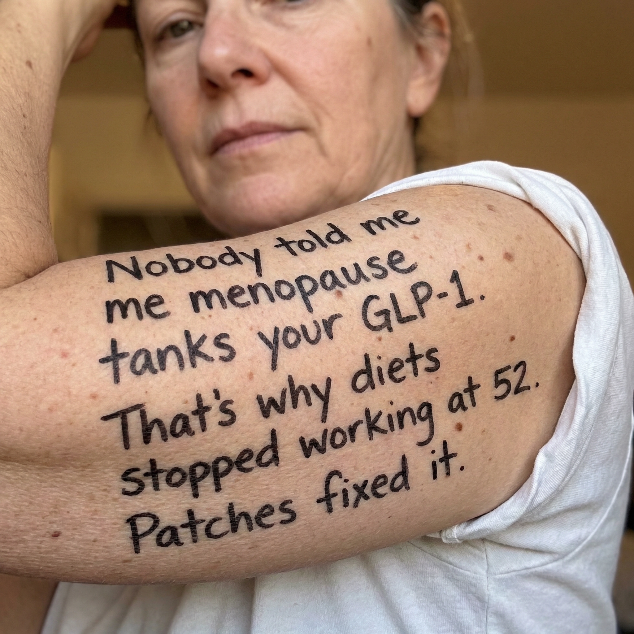 Lipovia USA Facebook ad: Nobody told me that menopause would make me gain weight in…