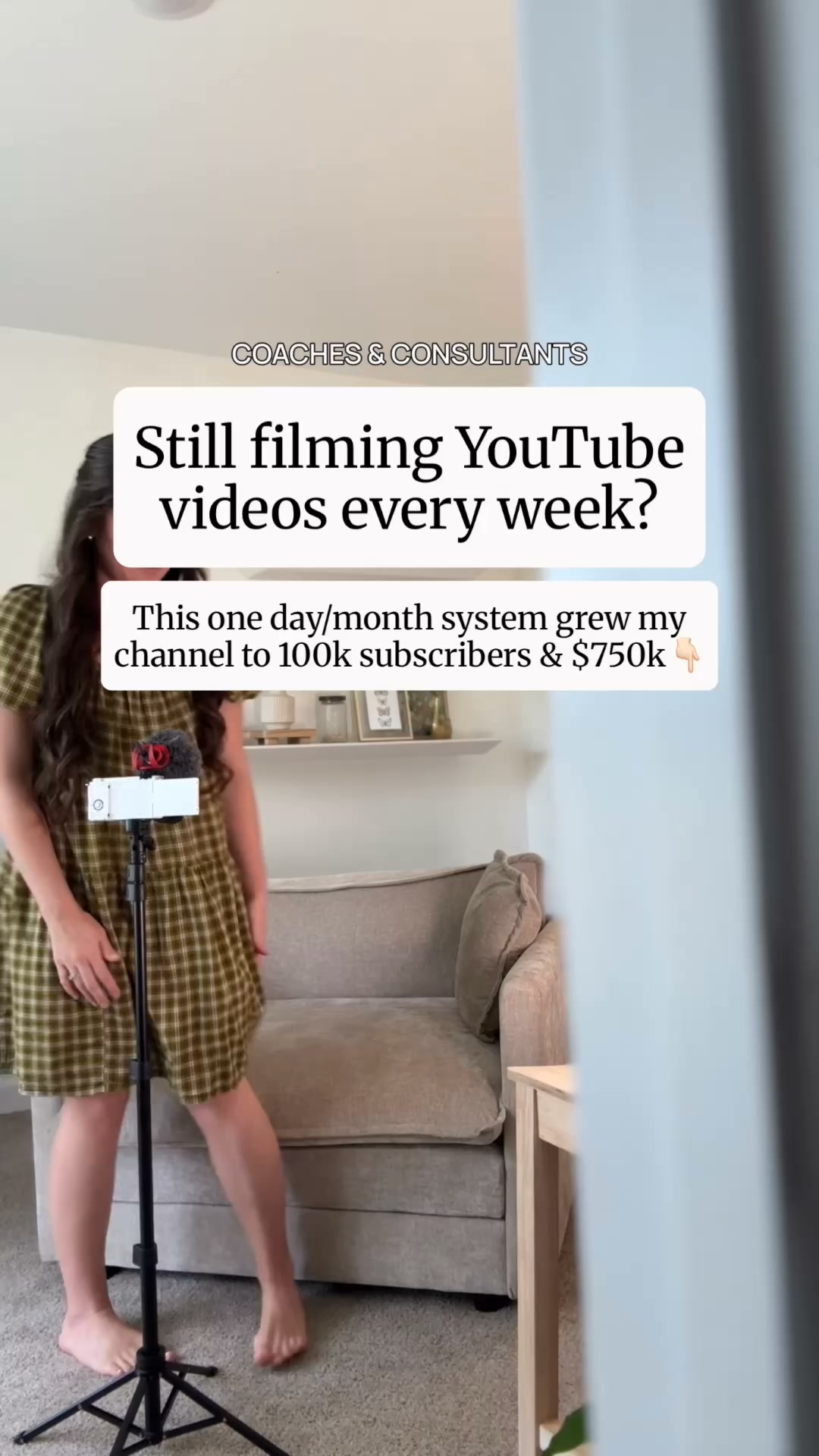 Stephanie Kase Facebook ad: Your entire month of YouTube, done in a single day