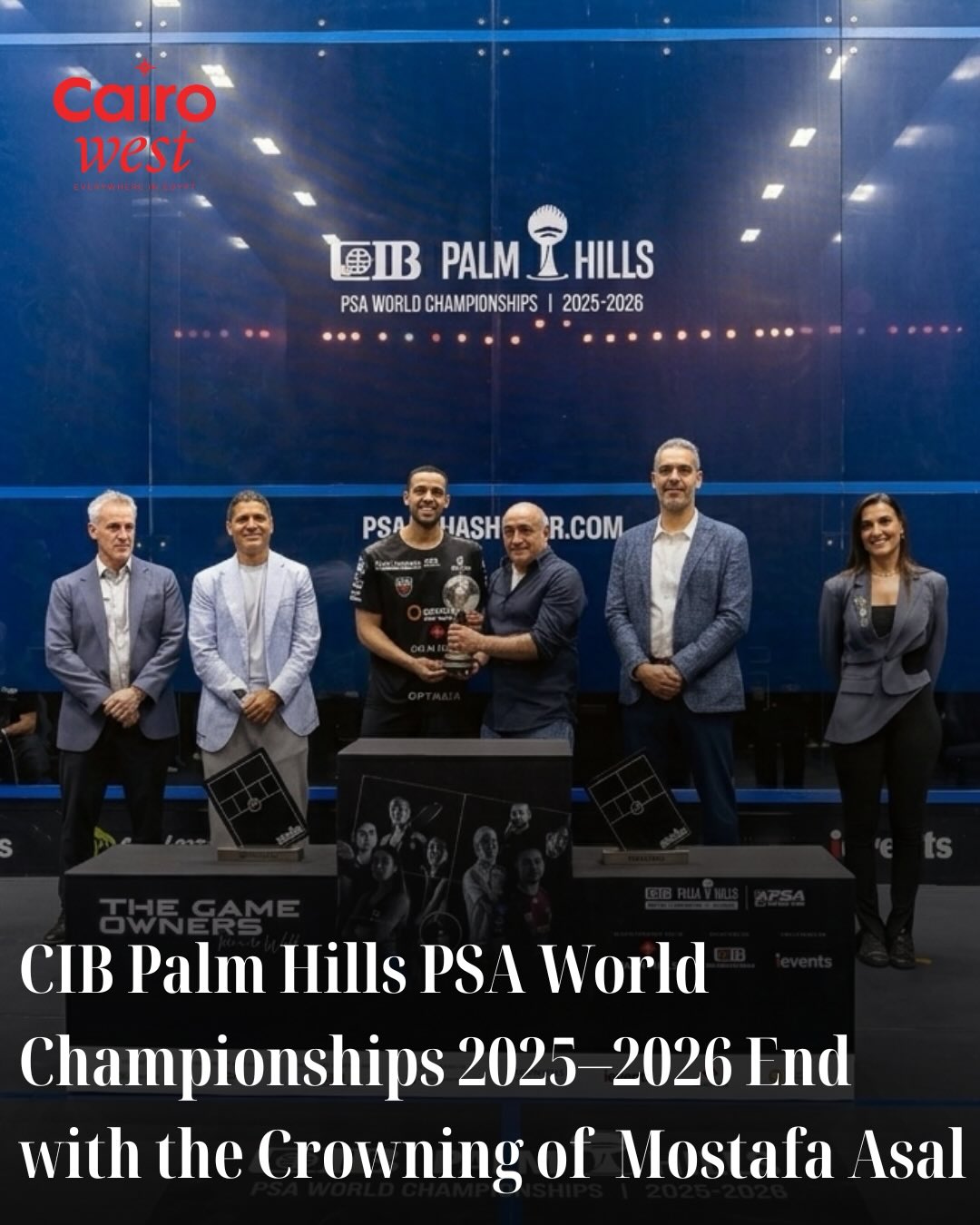 Cairo West Facebook ad: Palm Hills celebrated a historic finish at CIB…