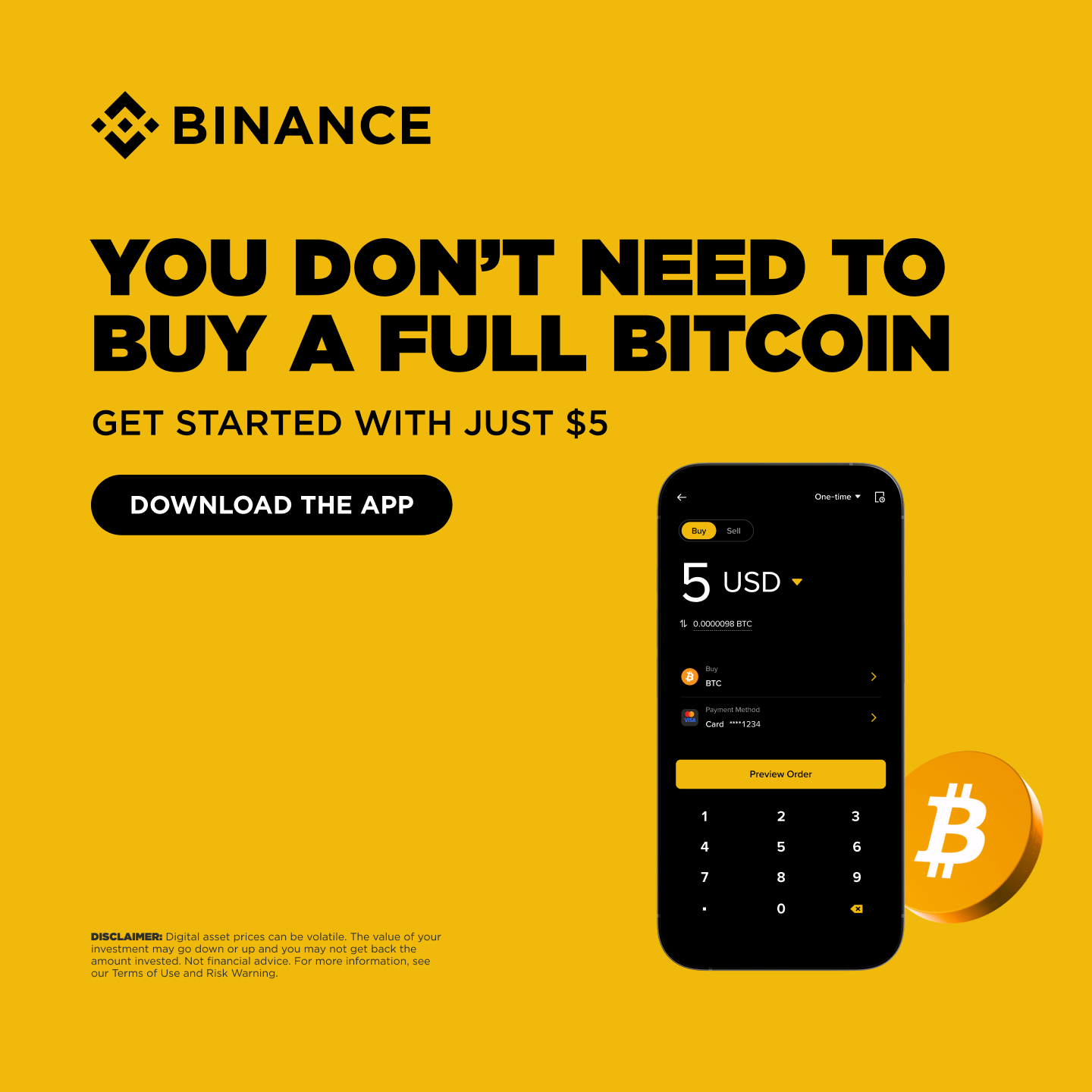 Binance Facebook ad